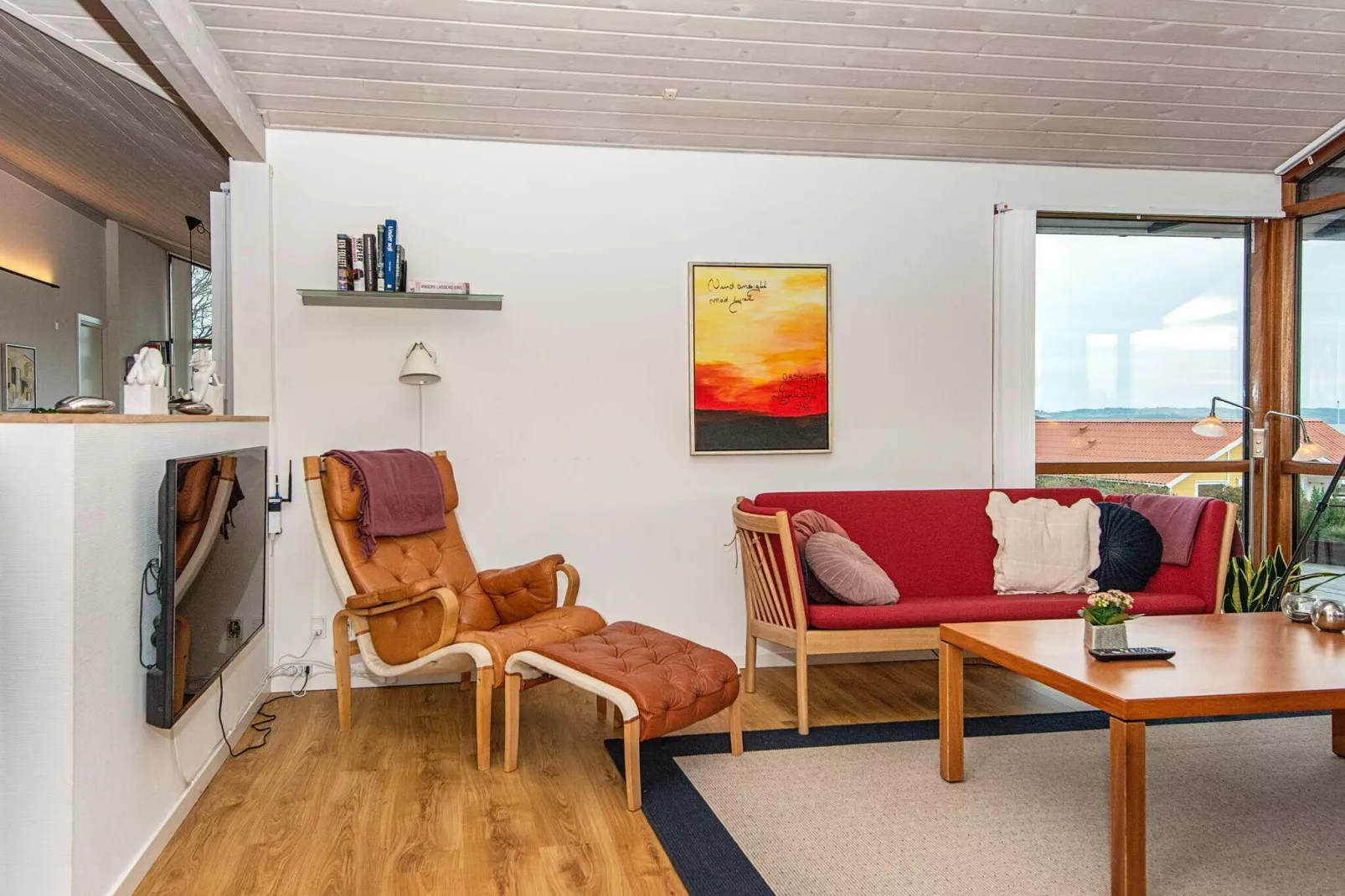 Luxe vakantiehuis in Rønde op 400 m van de oceaan-Binnen
