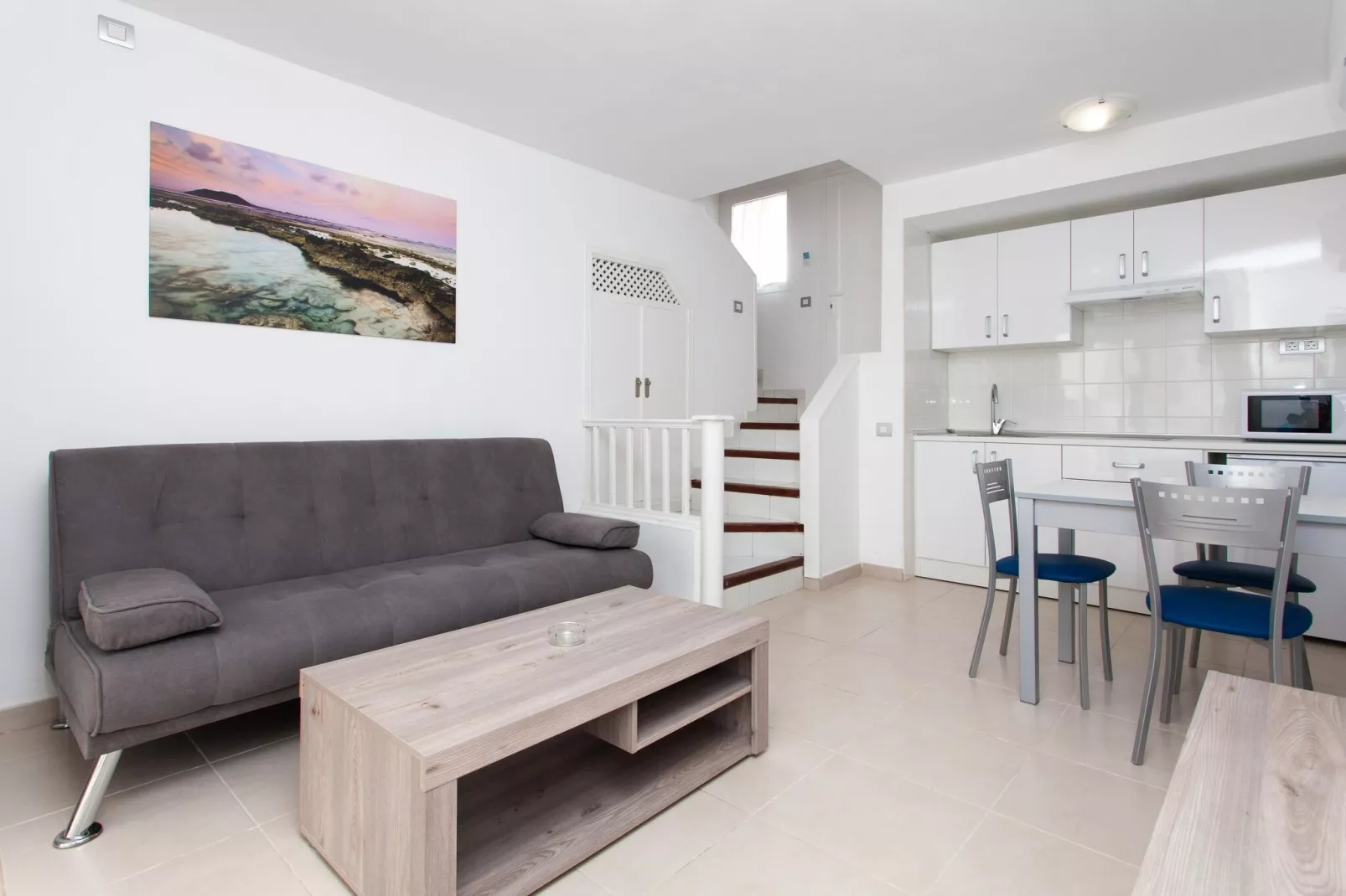 TAO Caleta Playa - 1-Bedroom Appartment Sea View-Woonkamer