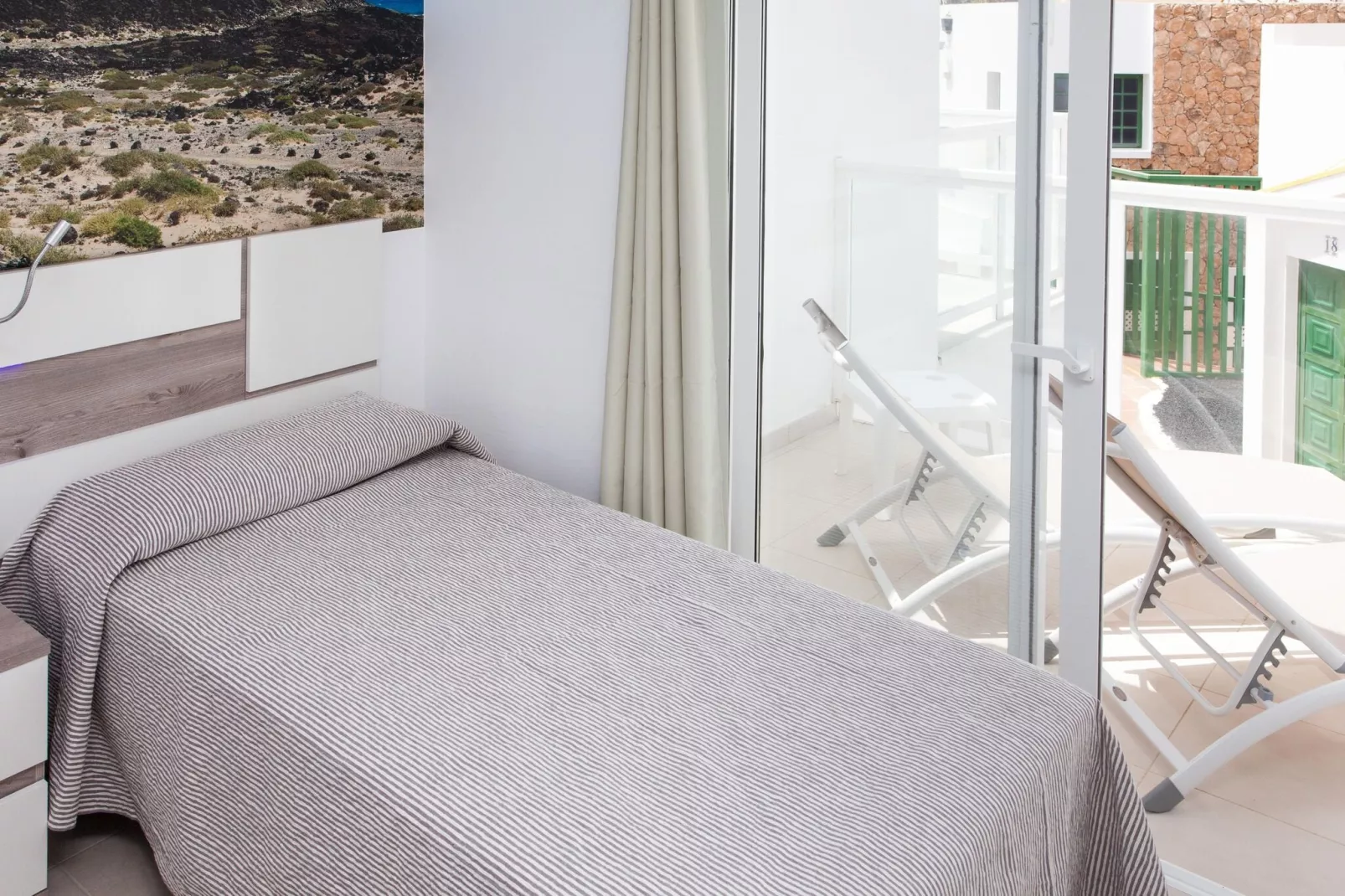 TAO Caleta Playa - 1-Bedroom Appartment Sea View-Slaapkamer