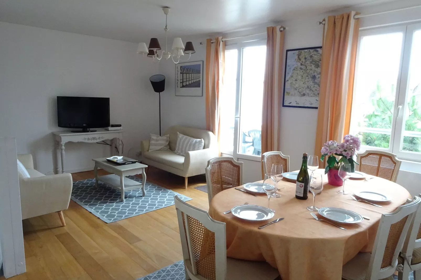 Ferienwohnung in Cayeux-sur-Mer 1 Etage-Woonkamer