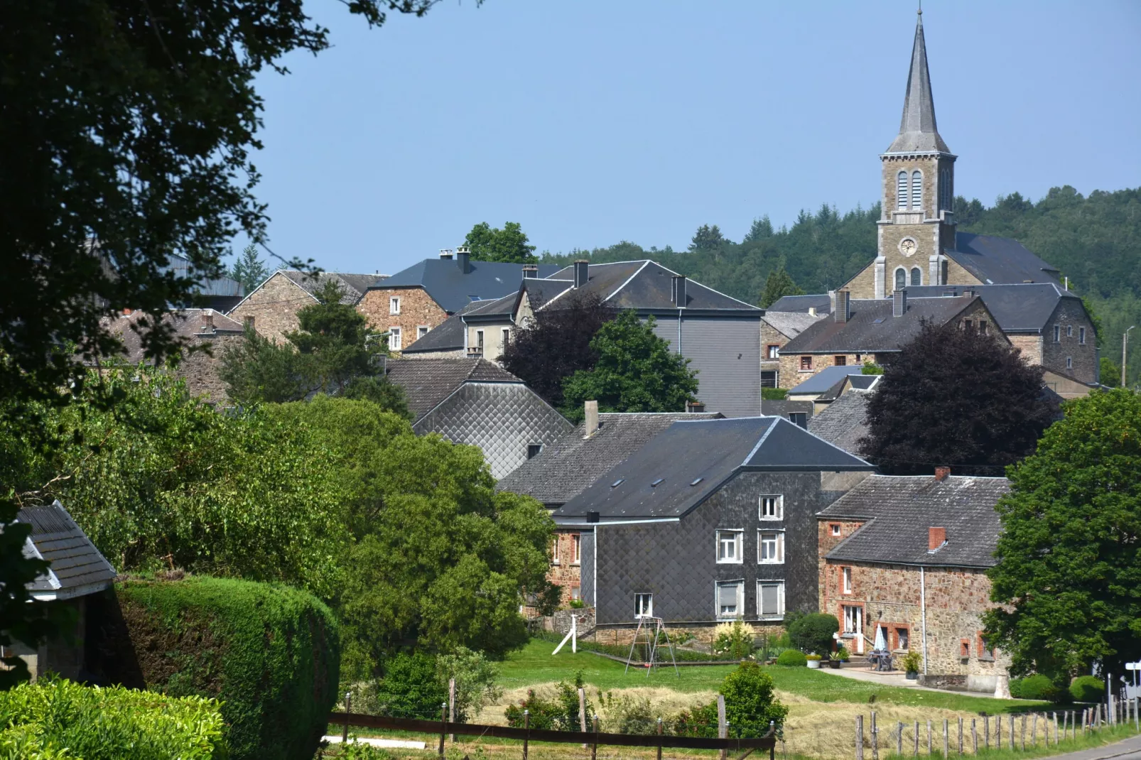 Ruim huis met prachtig terras en prachtig uitzicht, op de hoogten van de Maas-Gebieden zomer 5km