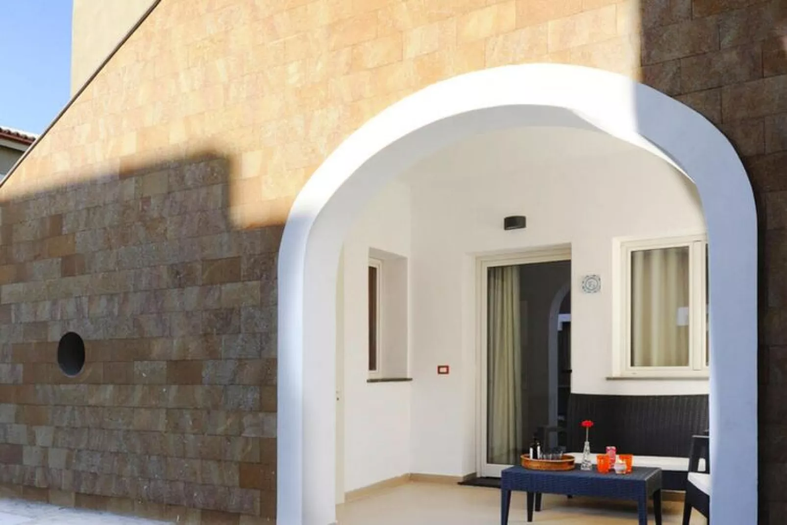 Residence Archimede, Fanusa-Bilo 2 pax con veranda-Buitenlucht