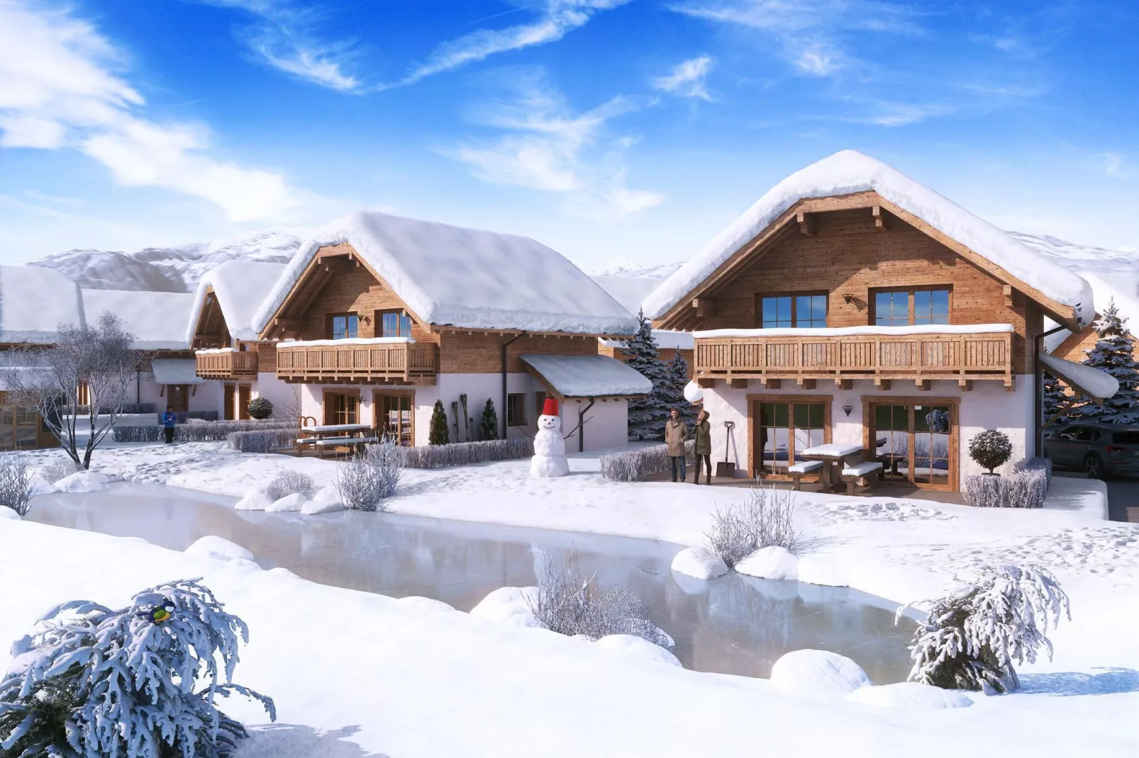 Alpenchalets Lungau 1-Exterieur winter