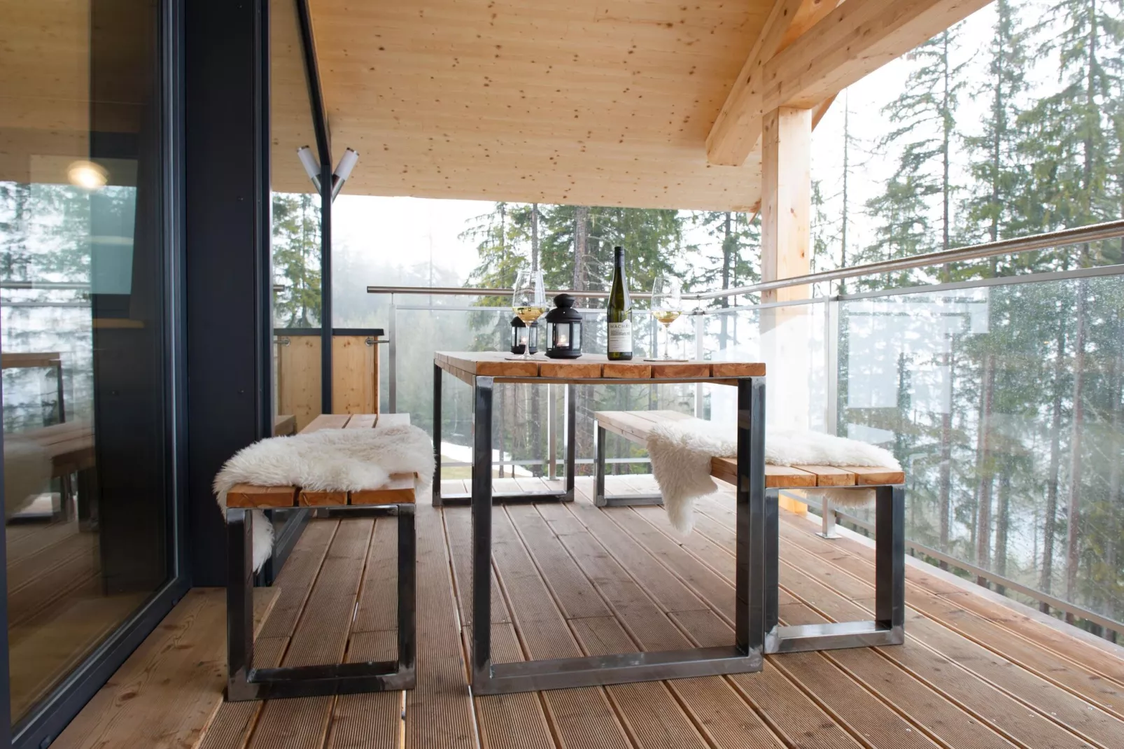 Alpenchalets Reiteralm 11-Terrasbalkon