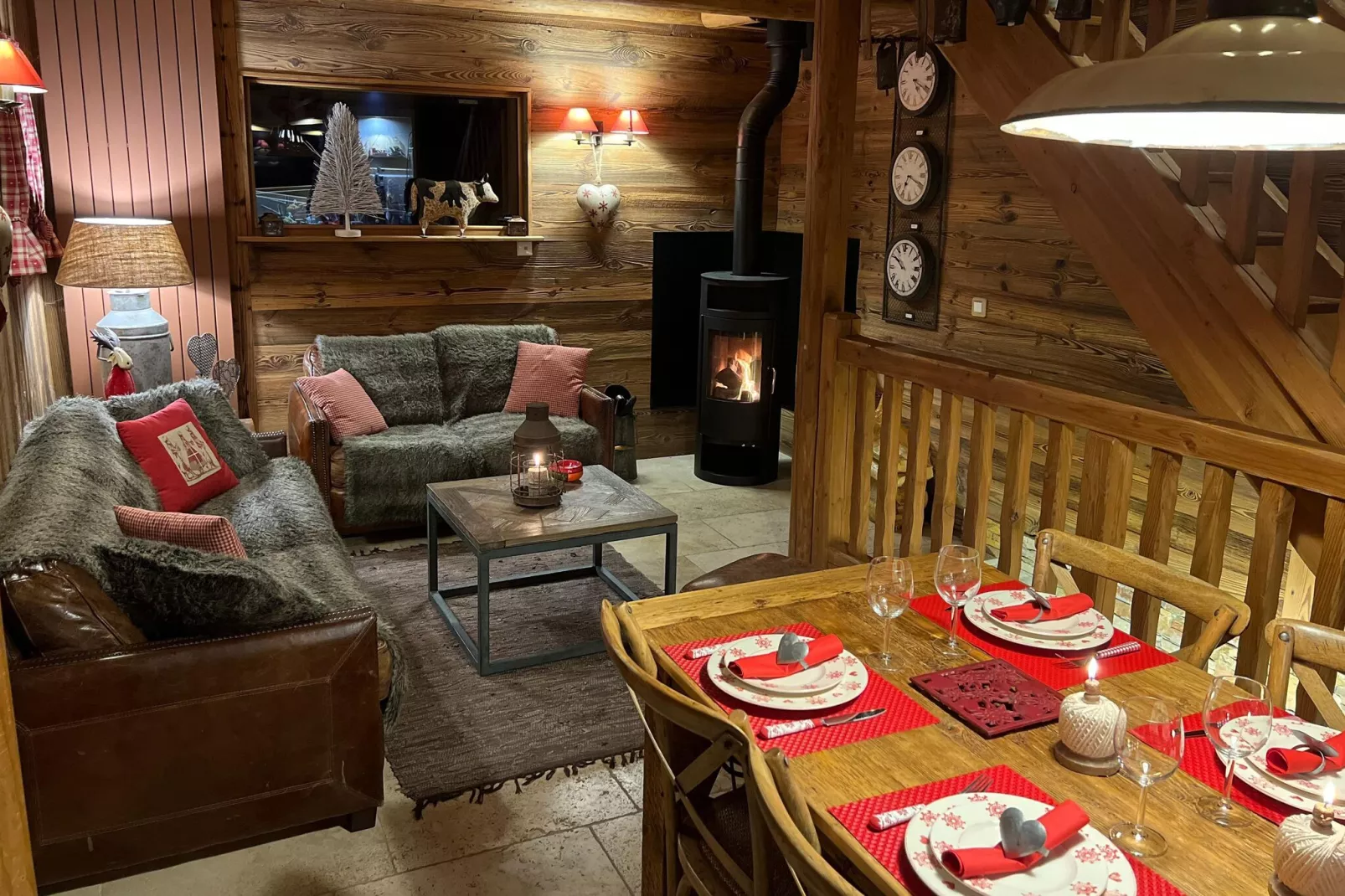 Chalet Les Alpages-Woonkamer