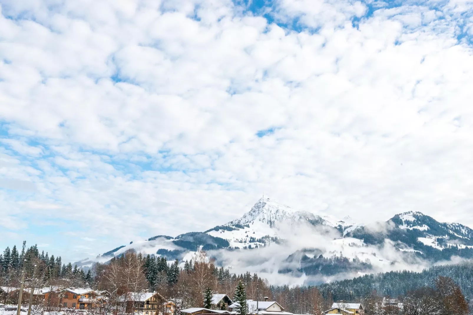 Bauernhaus Hochfilzen-Uitzicht winter