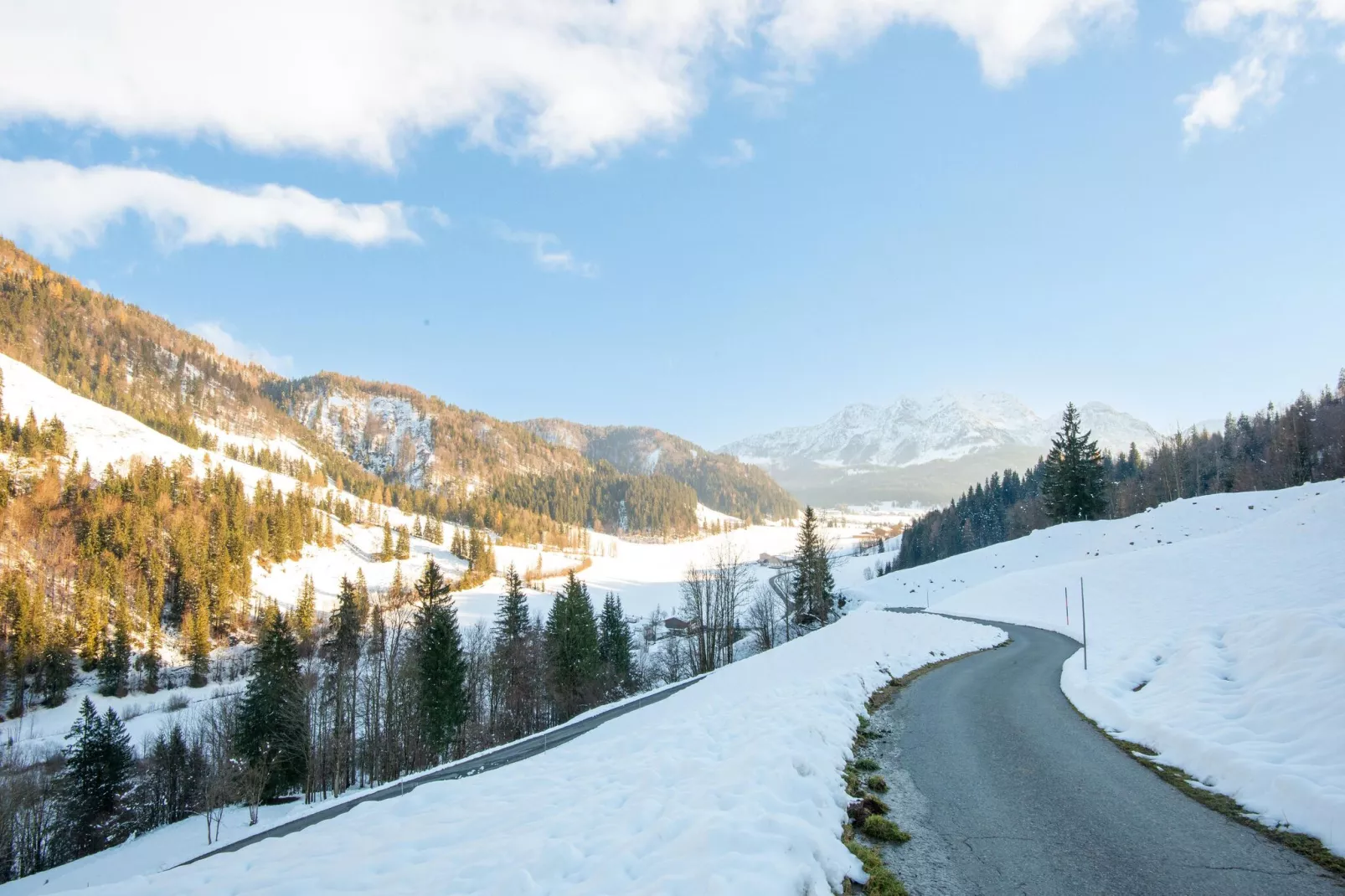 Bauernhaus Hochfilzen-Gebied winter 1km