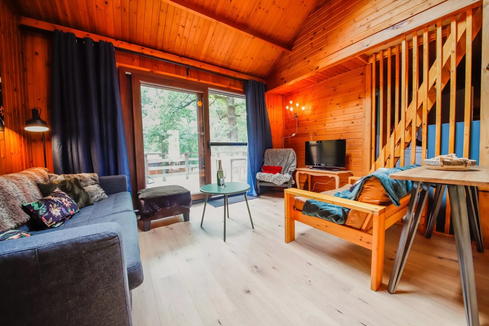 Chalet le beau Renard-Woonkamer