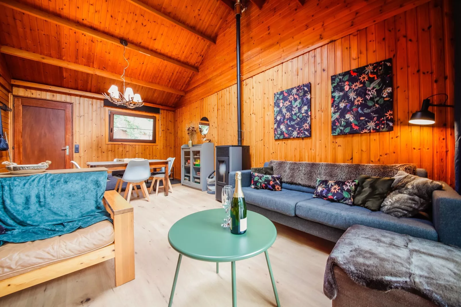 Chalet le beau Renard-Woonkamer