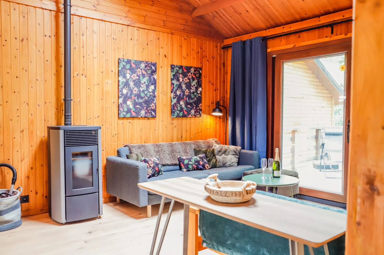 Chalet le beau Renard-Woonkamer