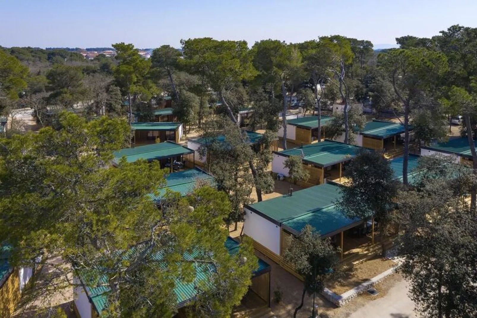 Mobile Homes in Camping Park Soline - Biograd - Type Glamping Deluxe 32 qm-Uitzicht zomer