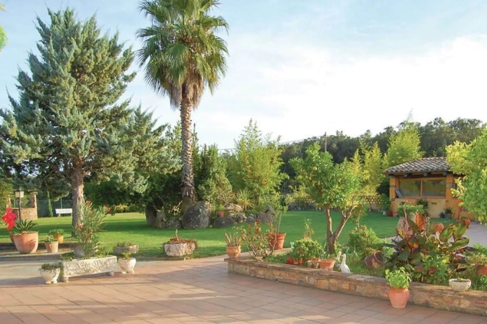 Villa Mas Artigues-Tuinen zomer