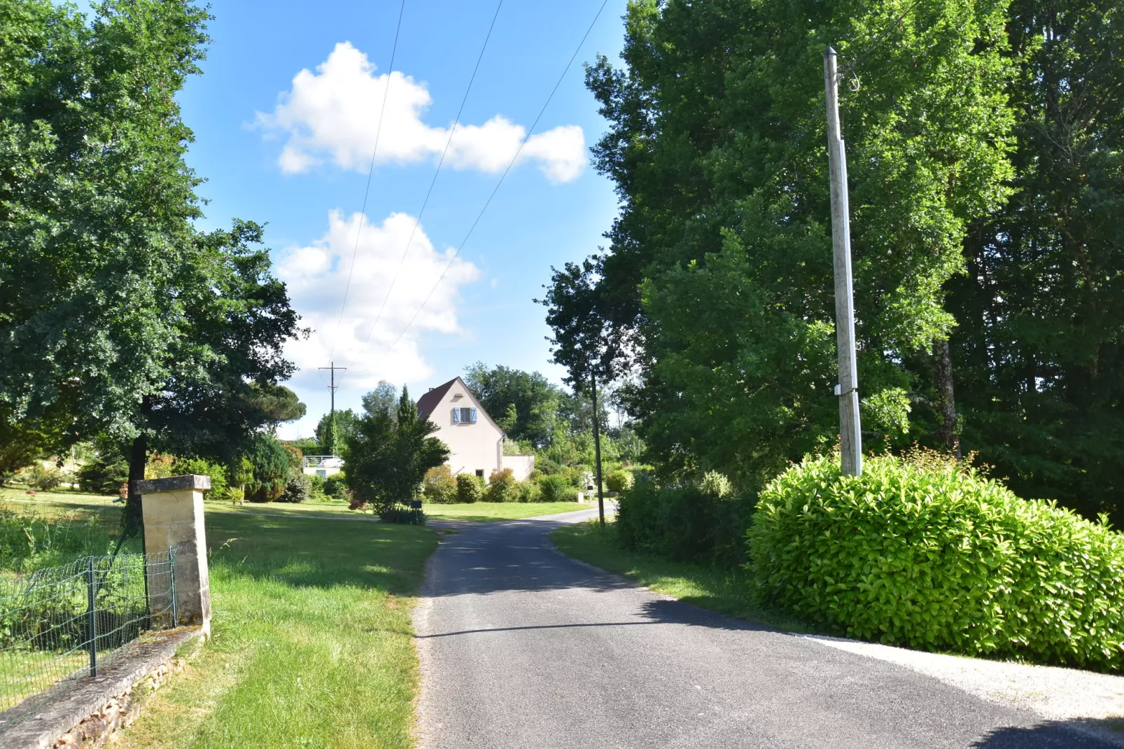 St Julien de Lampon-Gebieden zomer 1km