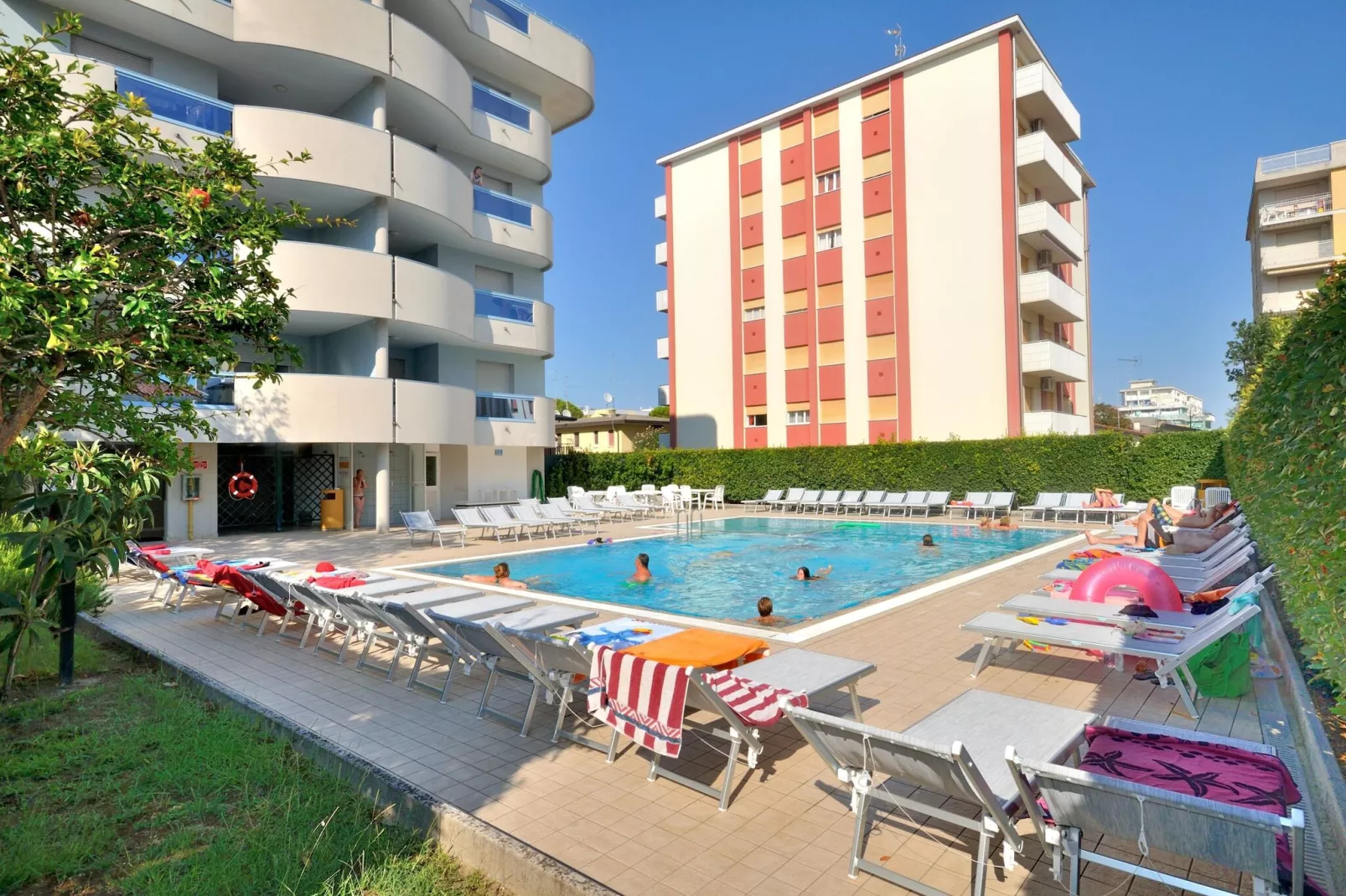 Residence Eurostar, Bibione Spiaggia-B für 5 Pers.-Zwembad