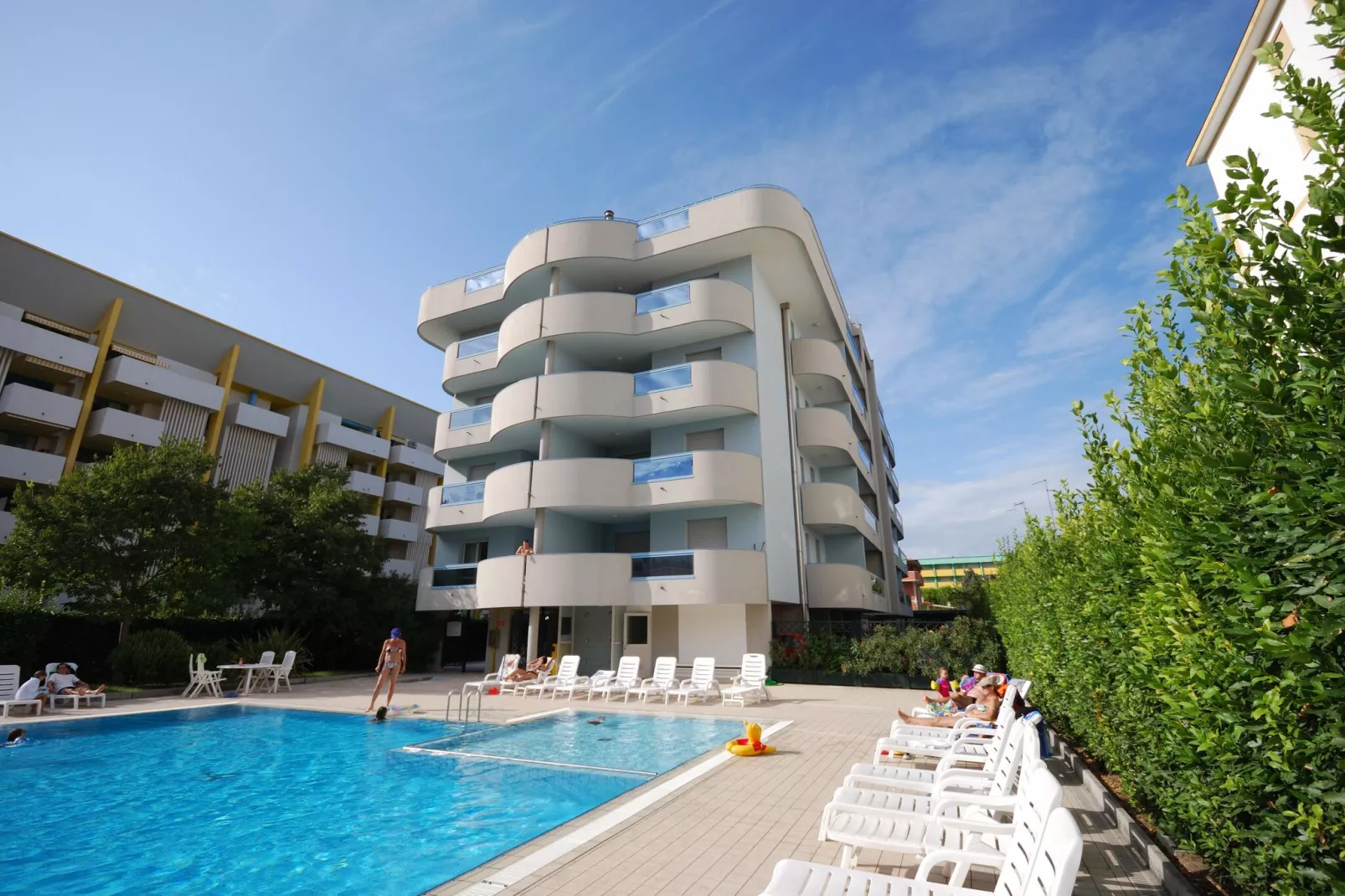 Residence Eurostar, Bibione Spiaggia-B für 5 Pers.-Zwembad