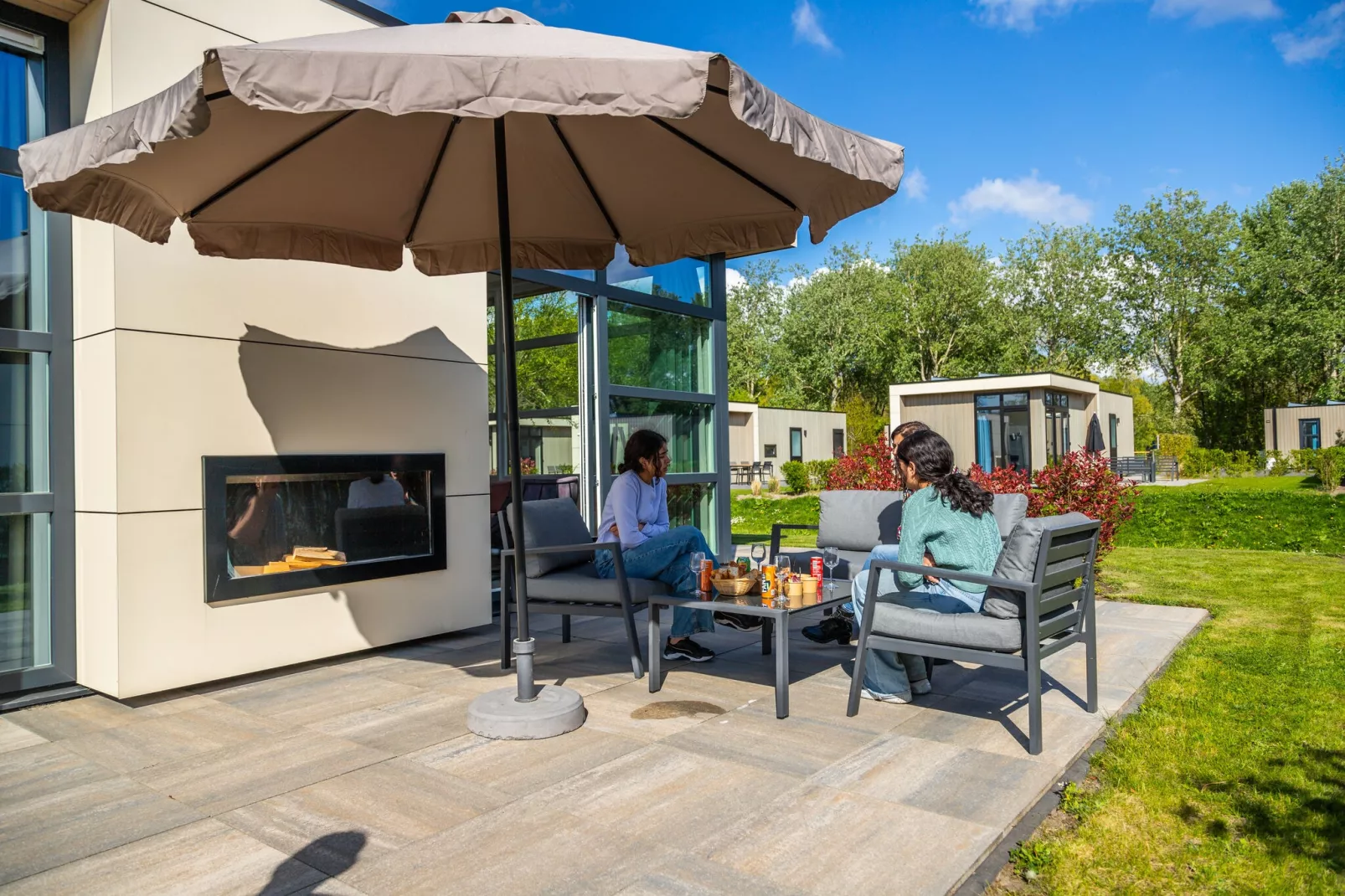 Resort Buitenhuizen 6-Gebieden zomer 1km