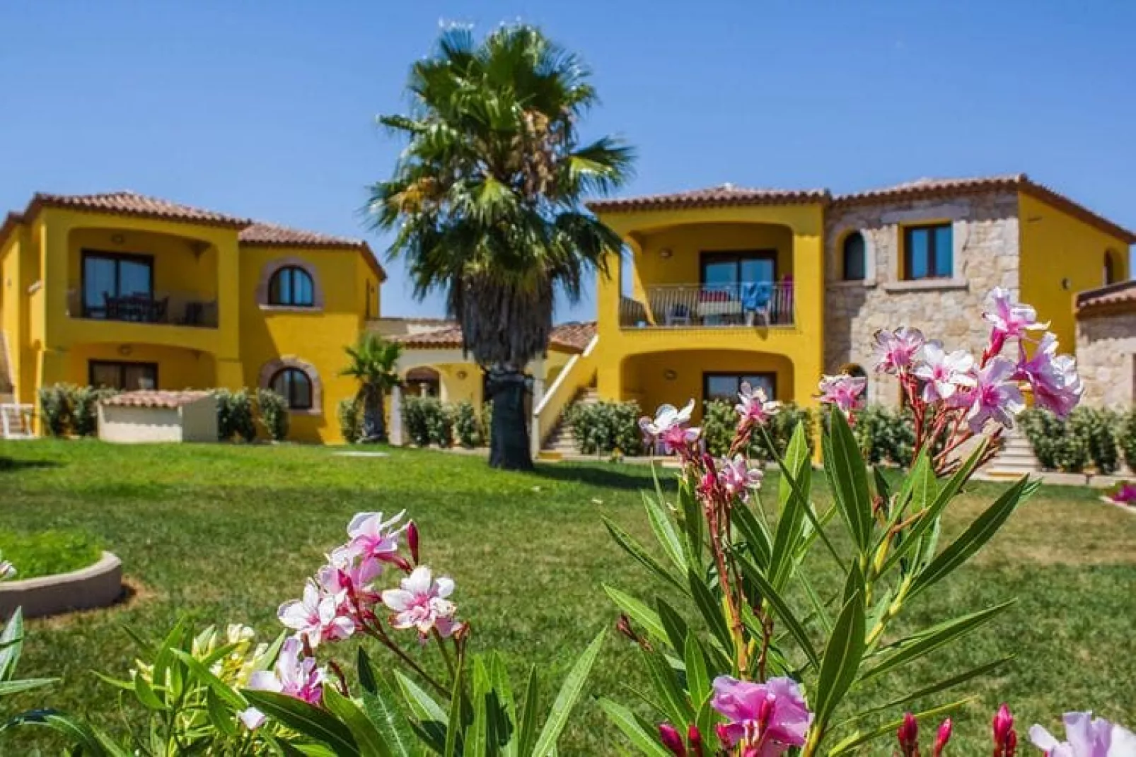 Apartments, San Teodoro-Yellow Houses Bilo, con patio o veranda-Buitenkant zomer