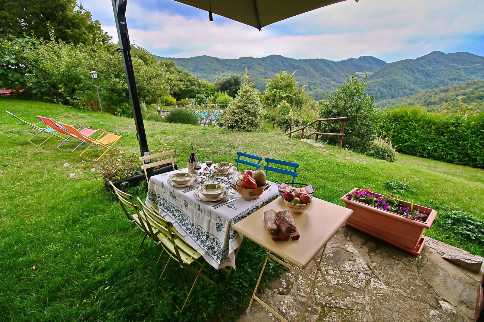 Nicchio di Rosa- Cerro Vecchio-Uitzicht zomer