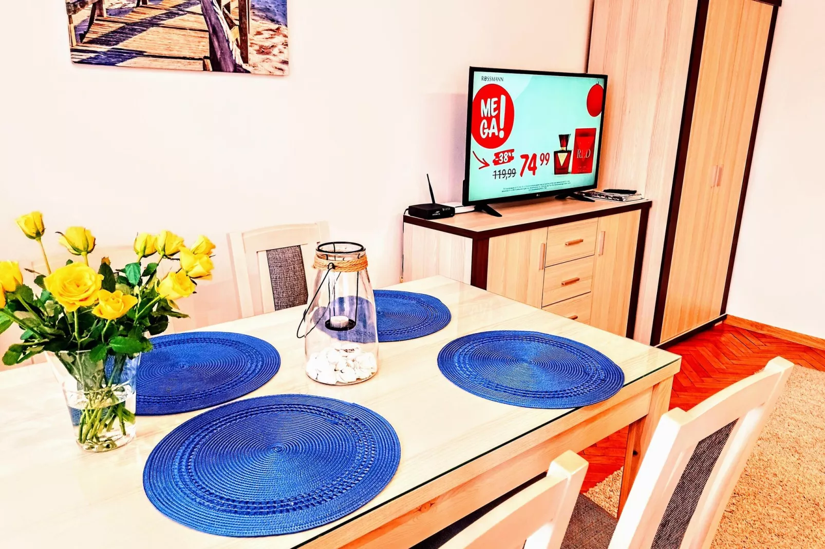 Holiday flat in the centre of Swinoujscie 50 qm SIE-Woonkamer