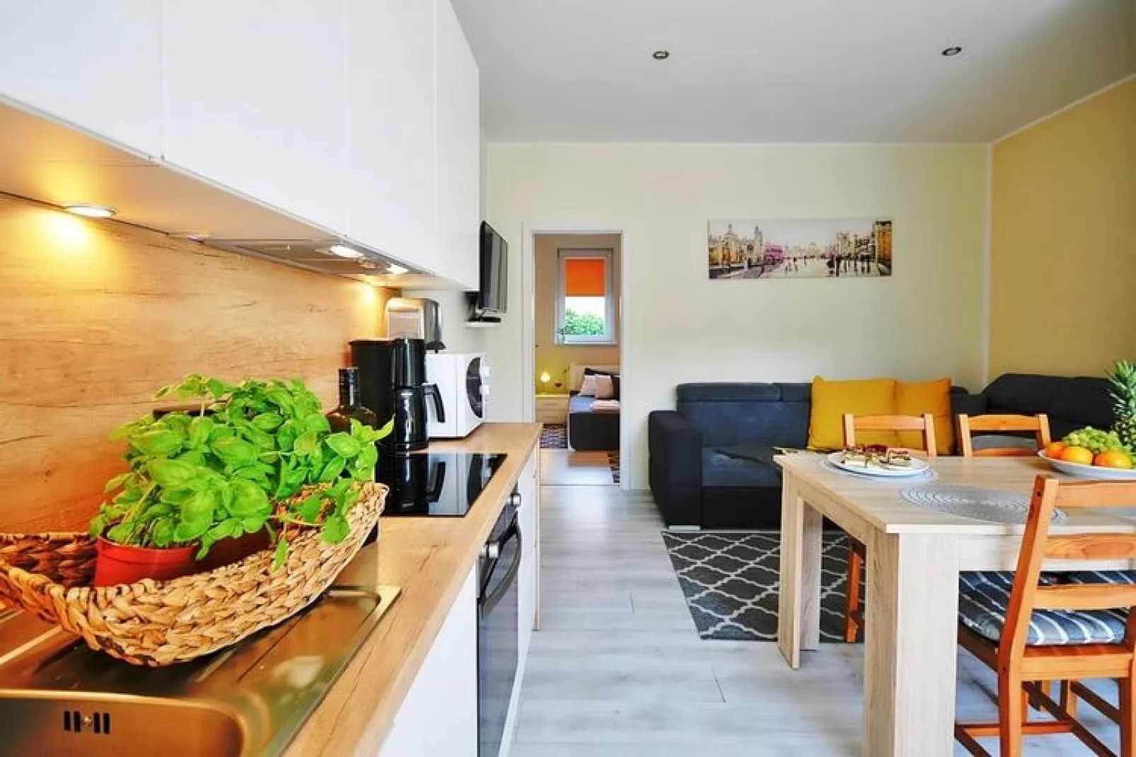 Apartament nr 2 50 qm parter Ustronie Morskie-Woonkamer