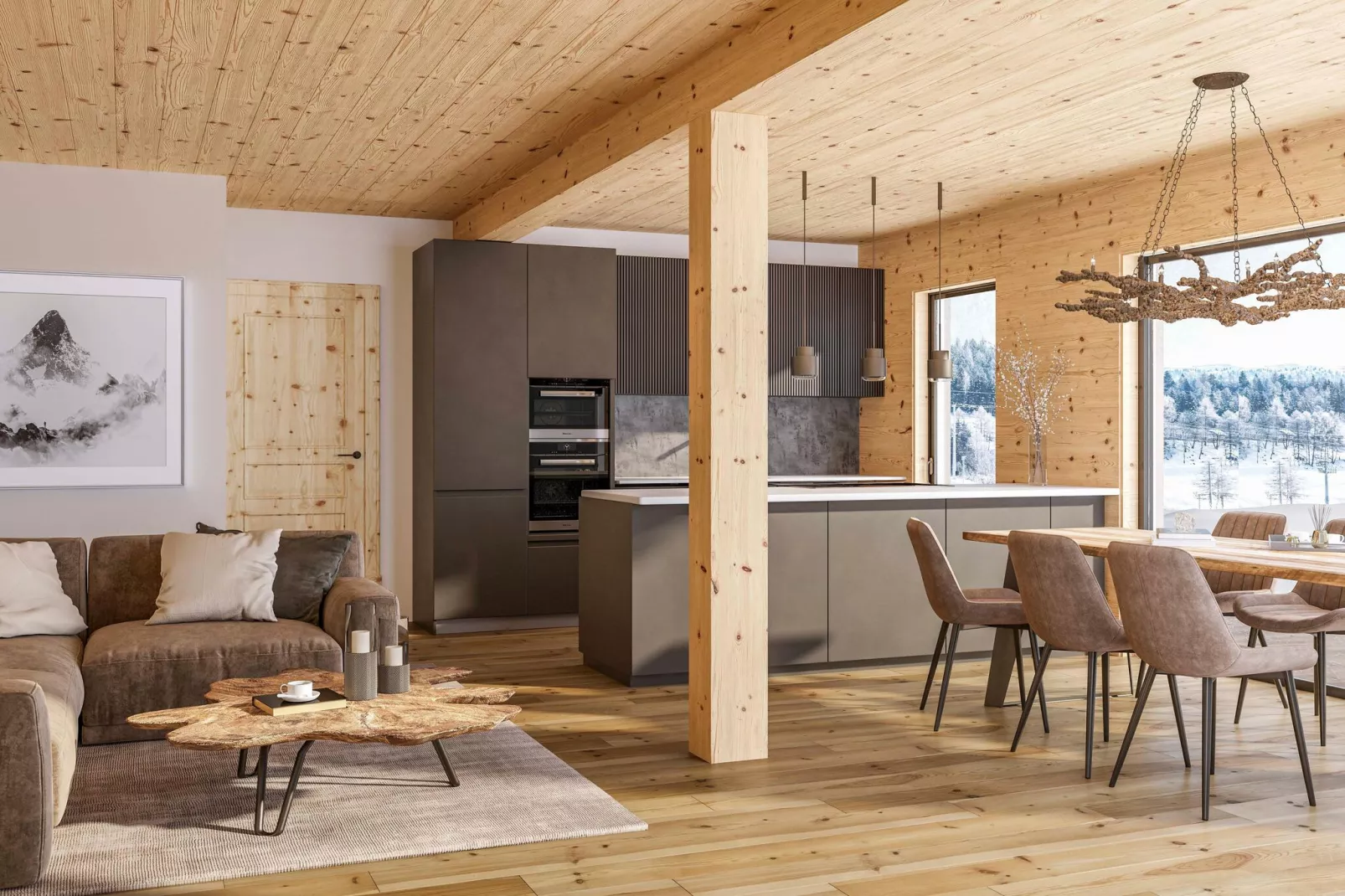 Kreischberg Pool Villen 5b-Keuken