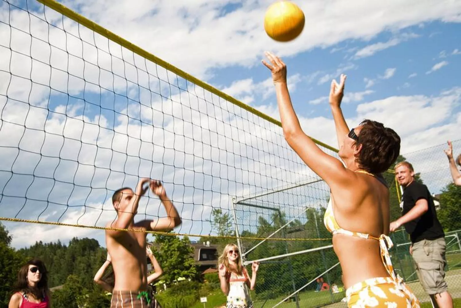 Sonnenresort Maltschacher See Feldkirchen-Karpfen 50 qm-Tuinen zomer