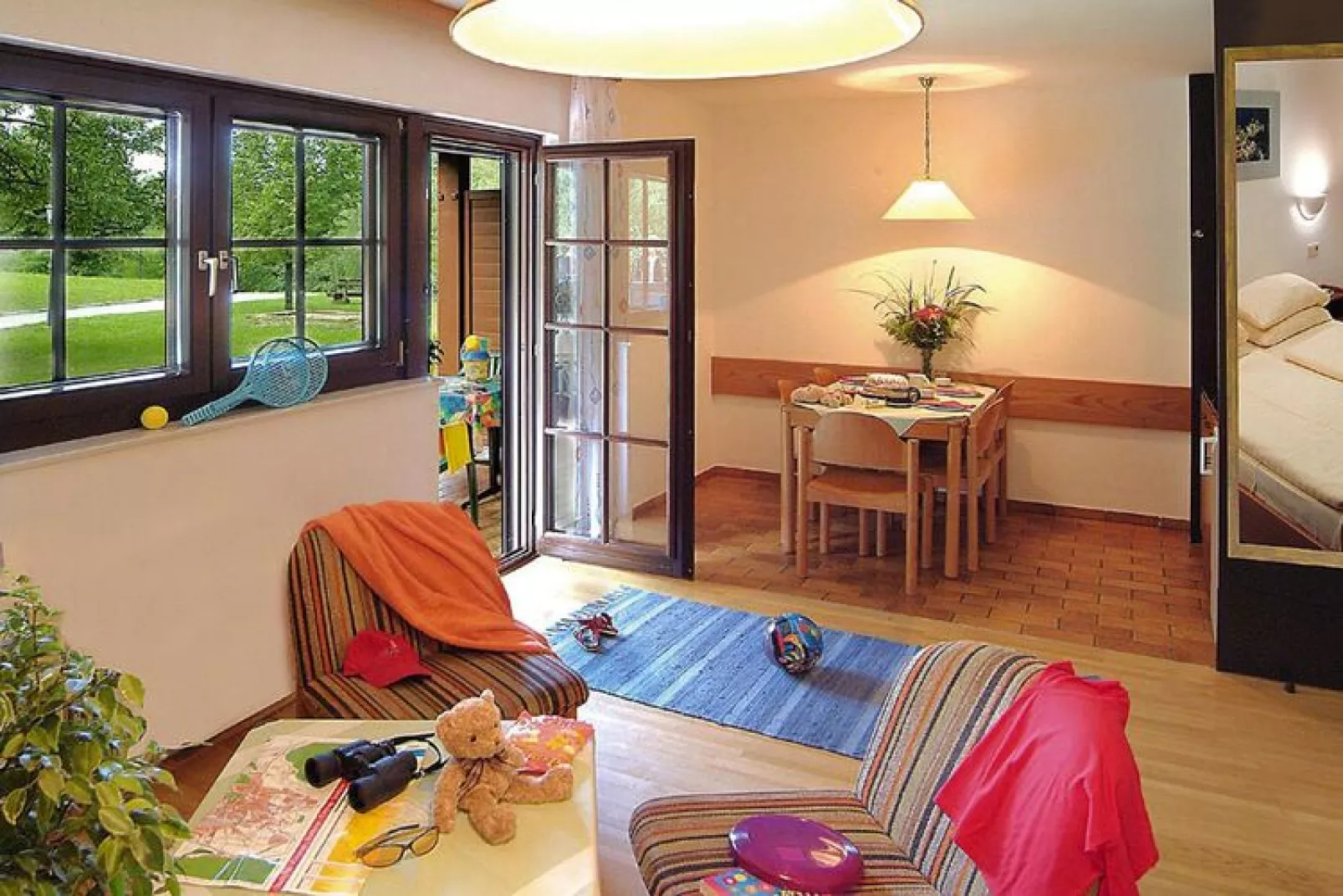 Sonnenresort Maltschacher See Feldkirchen-Zirbe 29 qm-Woonkamer