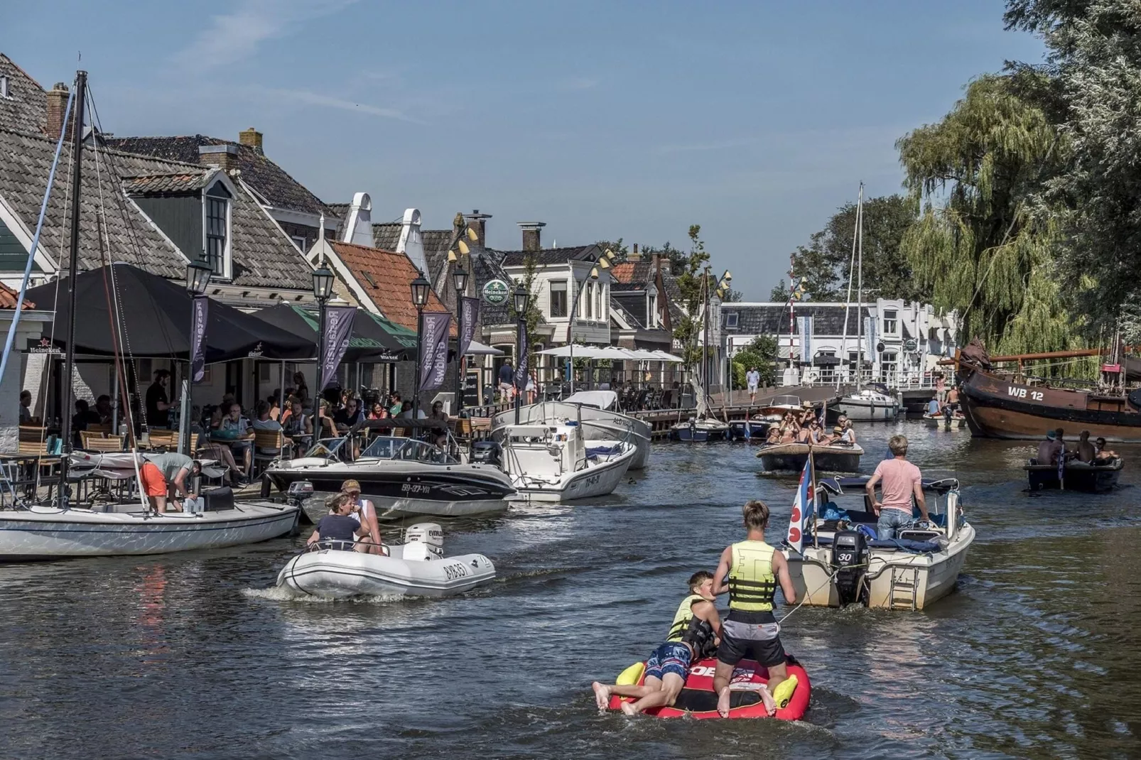 Waterlodges Heeg 1-Gebieden zomer 5km