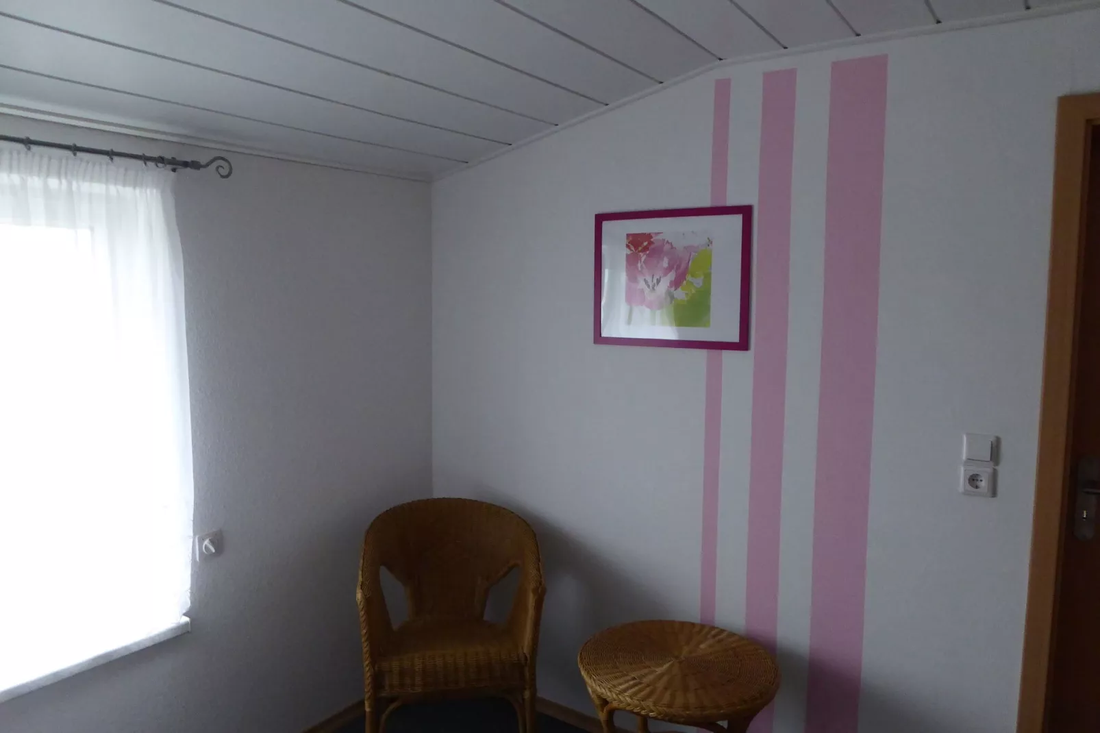 Ferienwohnung mit Fernblick-Terrasse-Slaapkamer