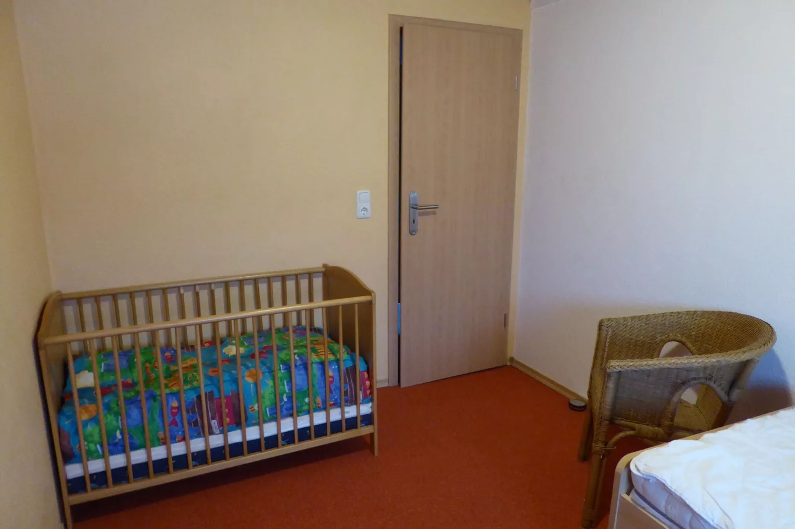 Ferienwohnung mit Fernblick-Terrasse-Slaapkamer