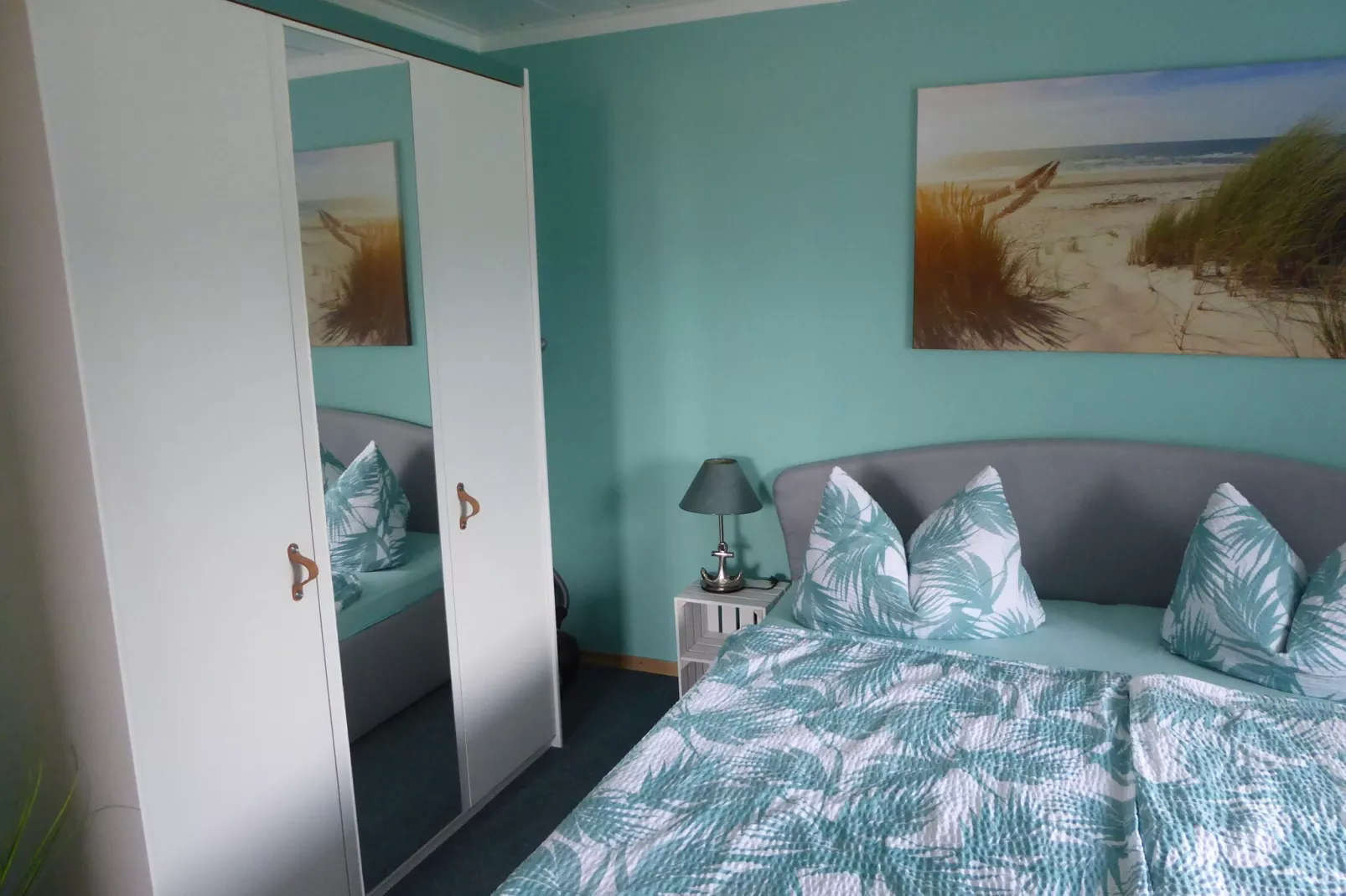 Ferienwohnung mit Fernblick-Terrasse-Slaapkamer