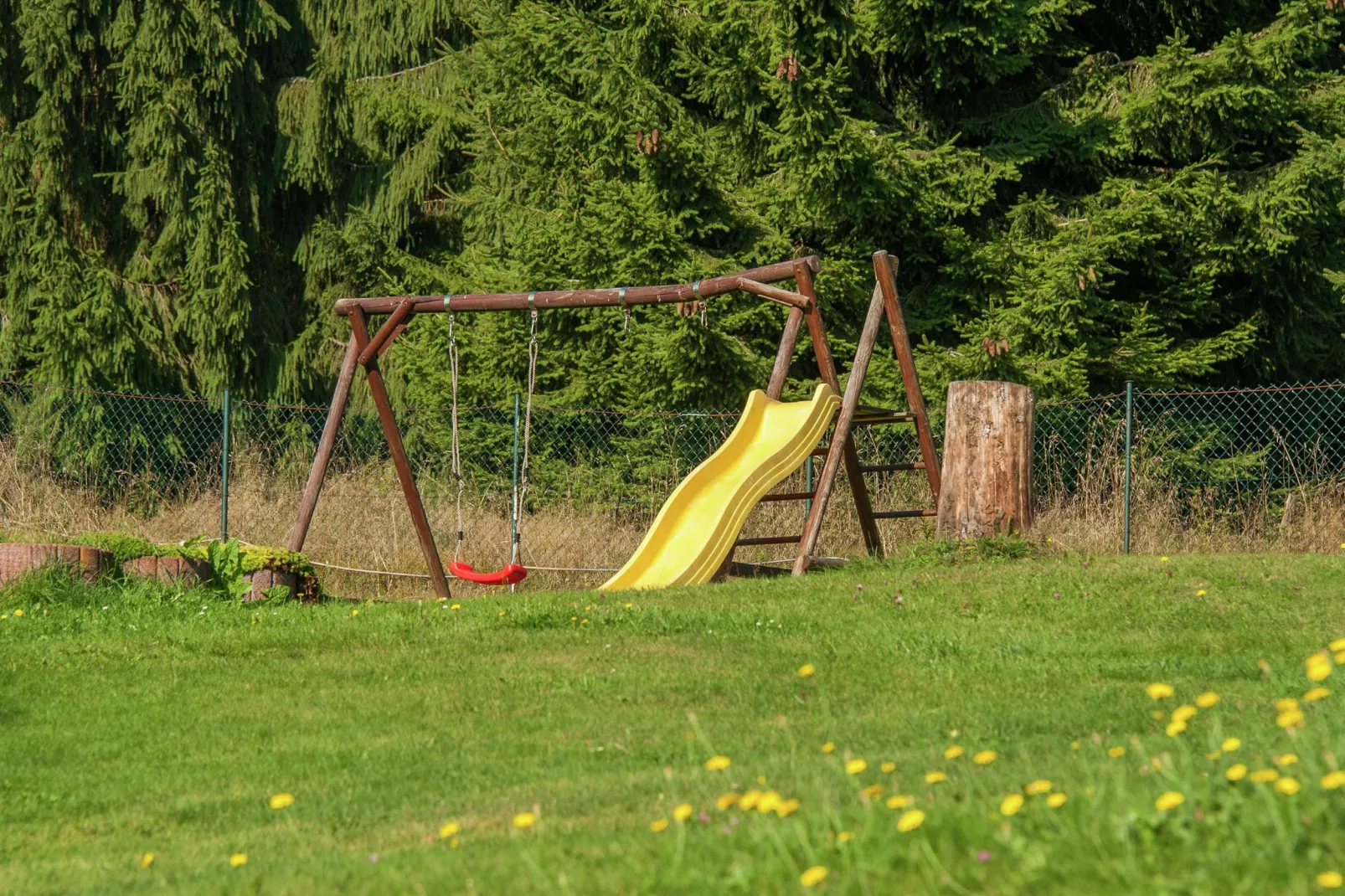 Thüringer Ferienhäuschen-Tuinen zomer