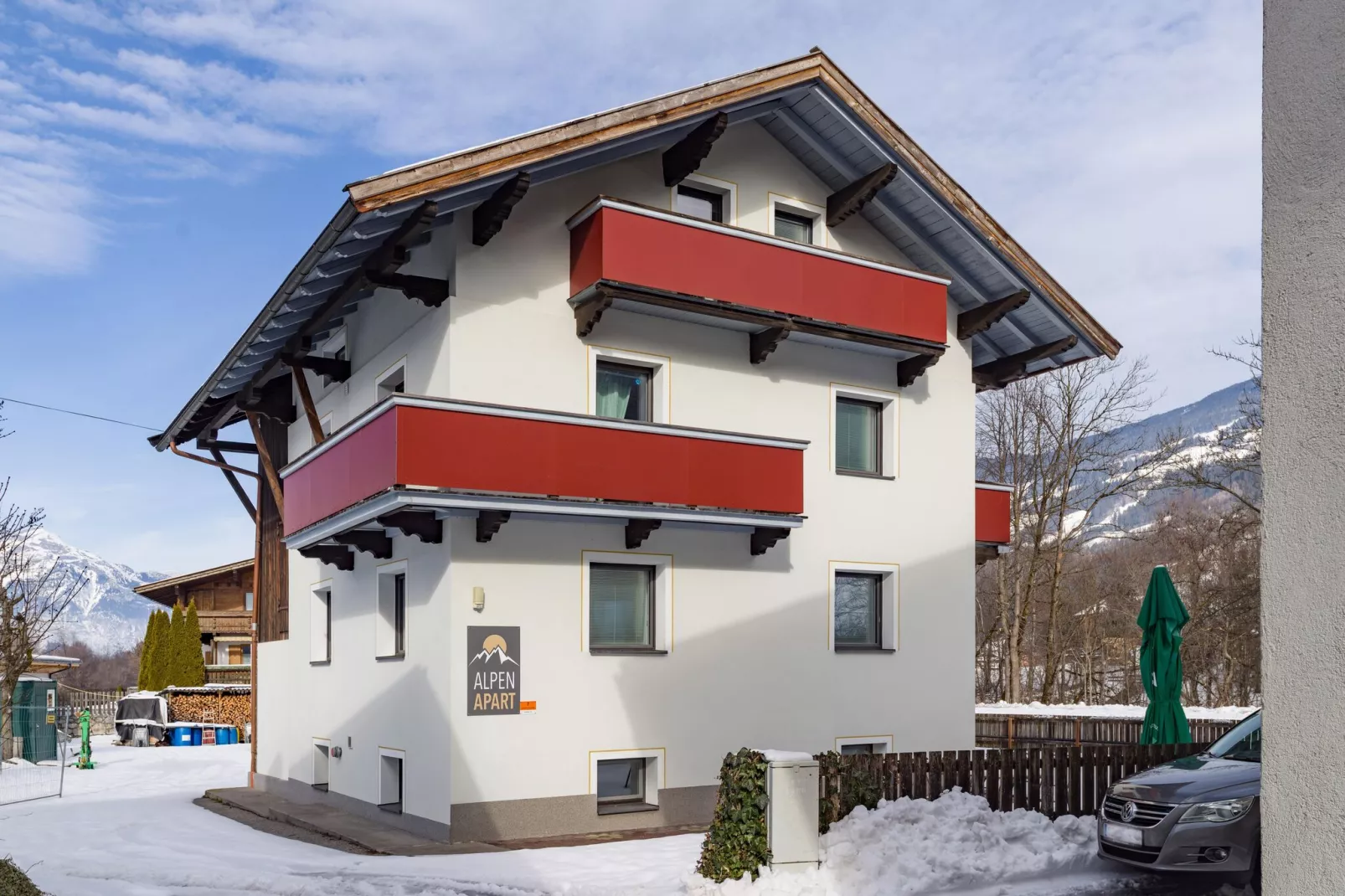 Ferienhaus Alpen Apart - 11 Personen-Exterieur winter