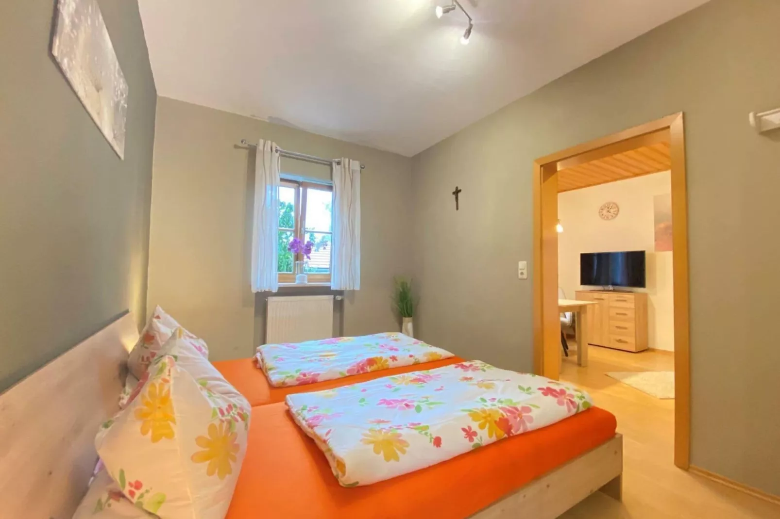 Holiday flats Haus am Wald Zenting-Wohnung für 4 Personen 56 qm-Slaapkamer