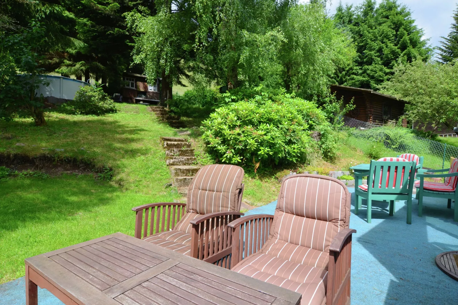 Grand Chalet am Bergflüsschen-Terrasbalkon