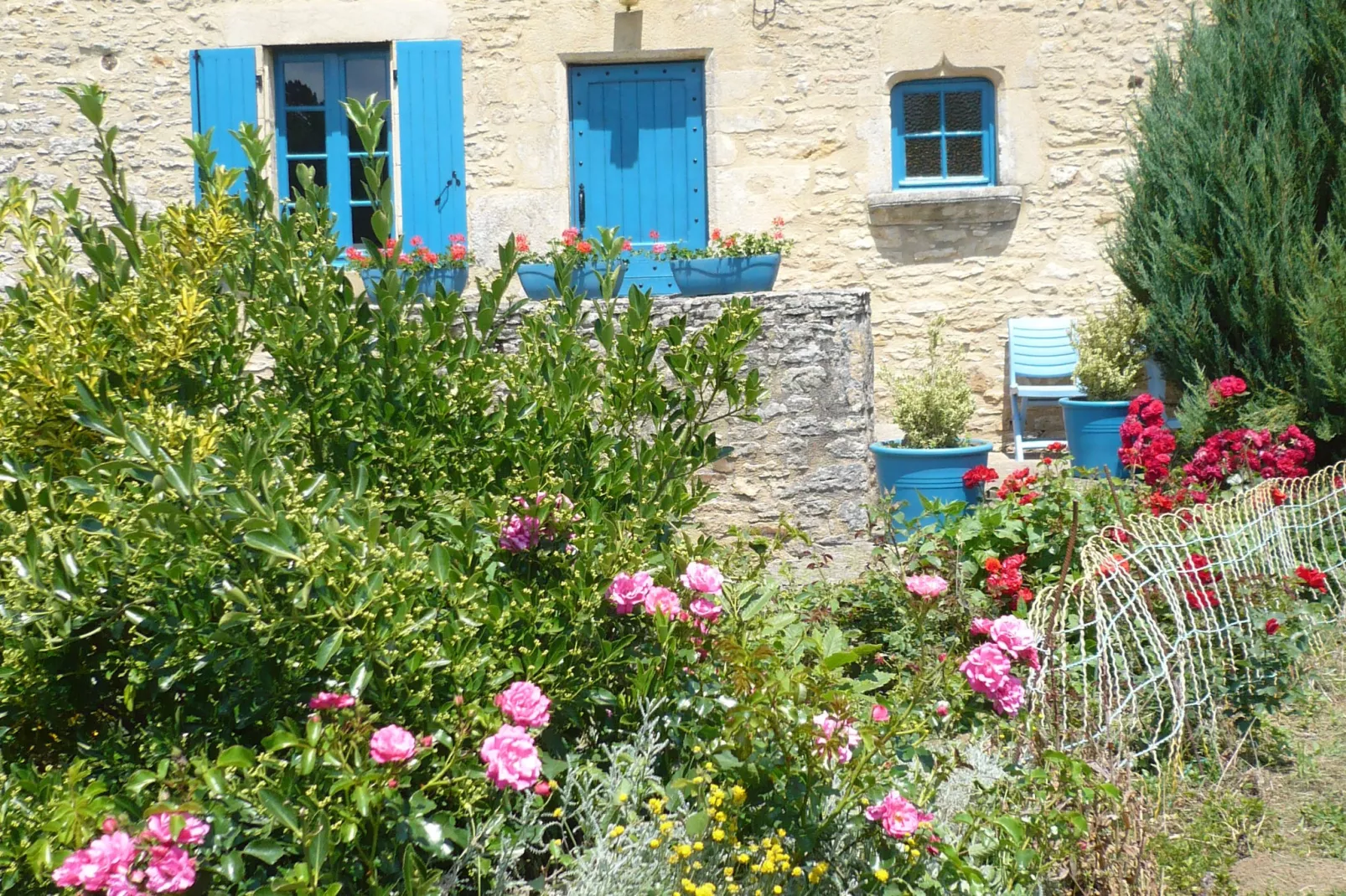 Maison de vacances Besse Le Moulinal Bas-Terrasbalkon