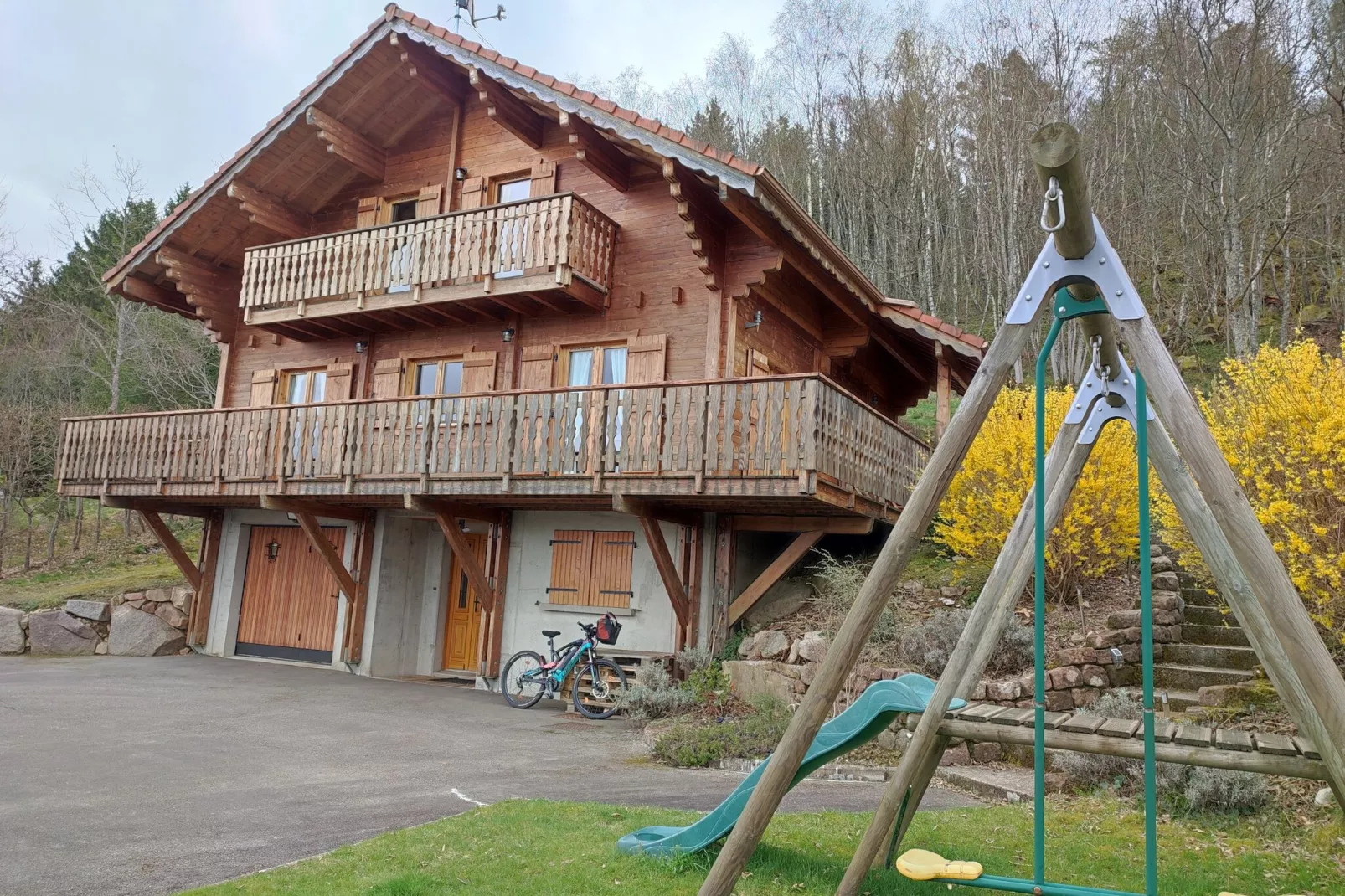 Chalet de la Roche-Tuinen zomer