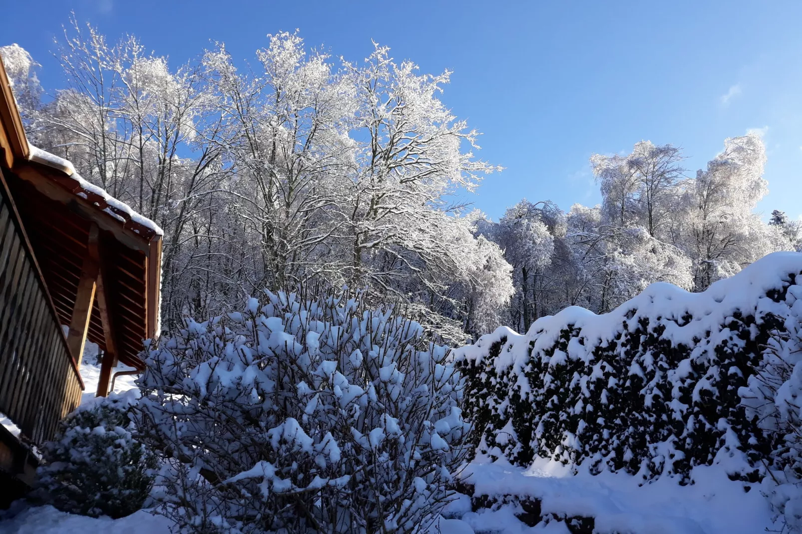 Chalet de la Roche-Uitzicht winter