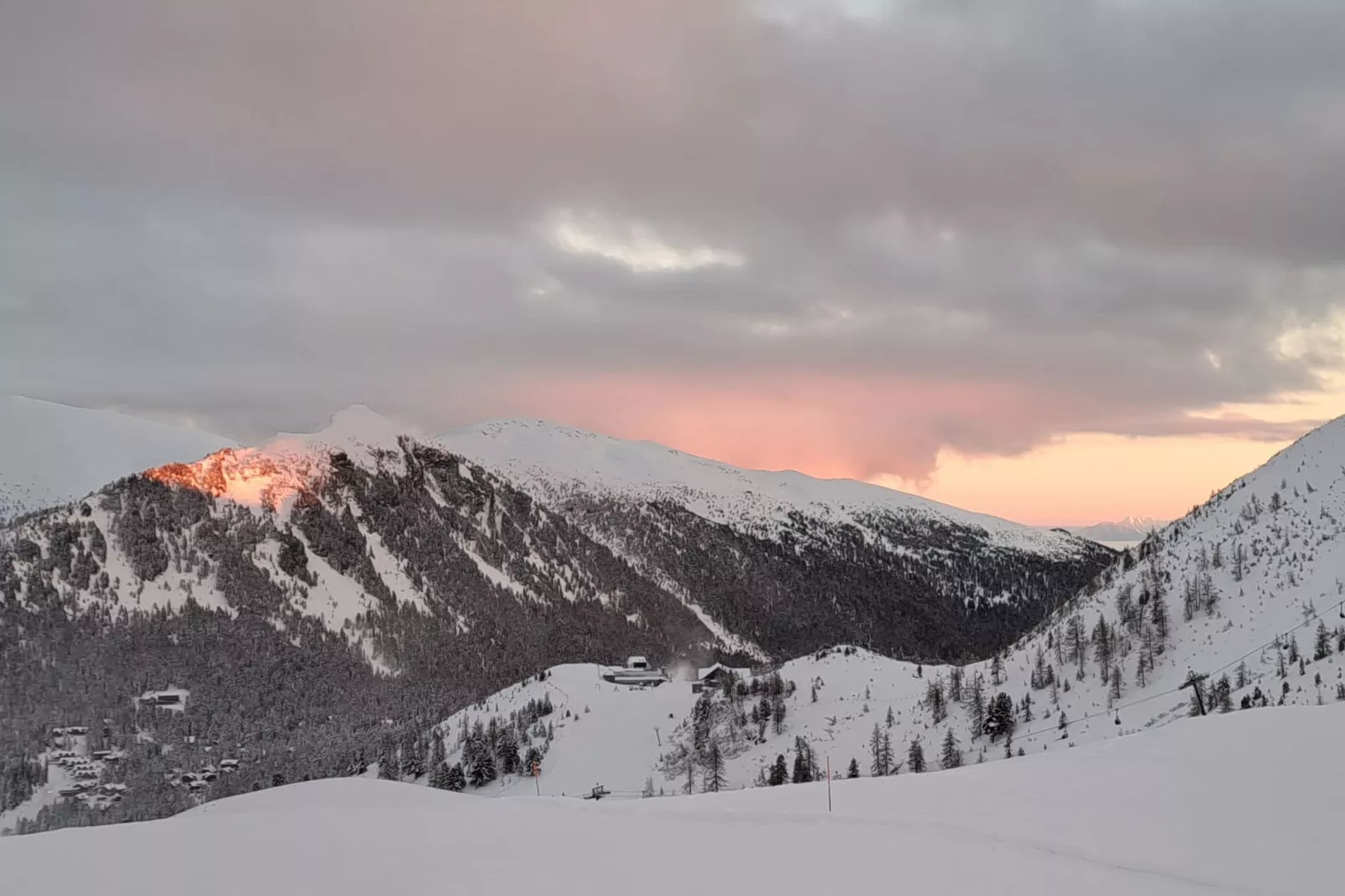 Chalet Bergliebe-Gebied winter 1km