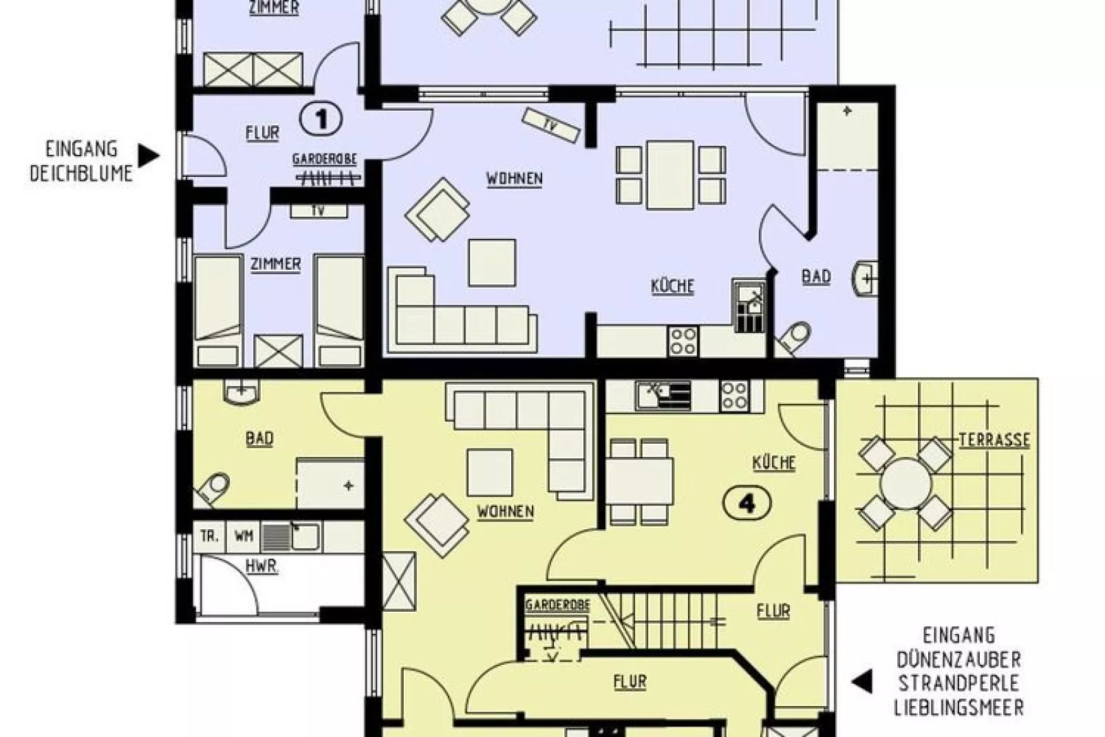 Lieblingsmeer-Plattegrond