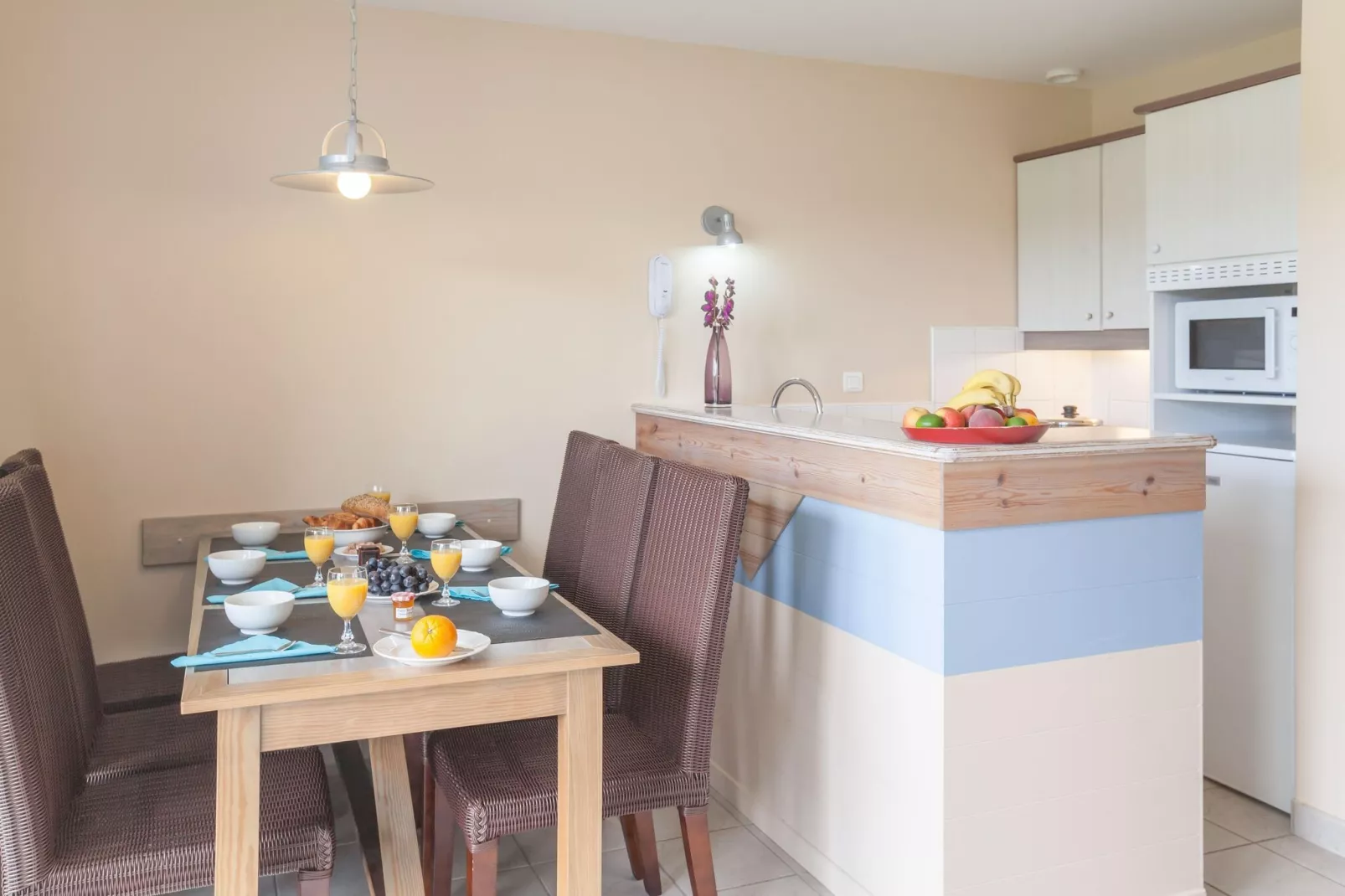 Holiday village Belle Dune Fort-Mahon-Plage - M6P Superior House 6 p - 2 bedrooms-Keuken