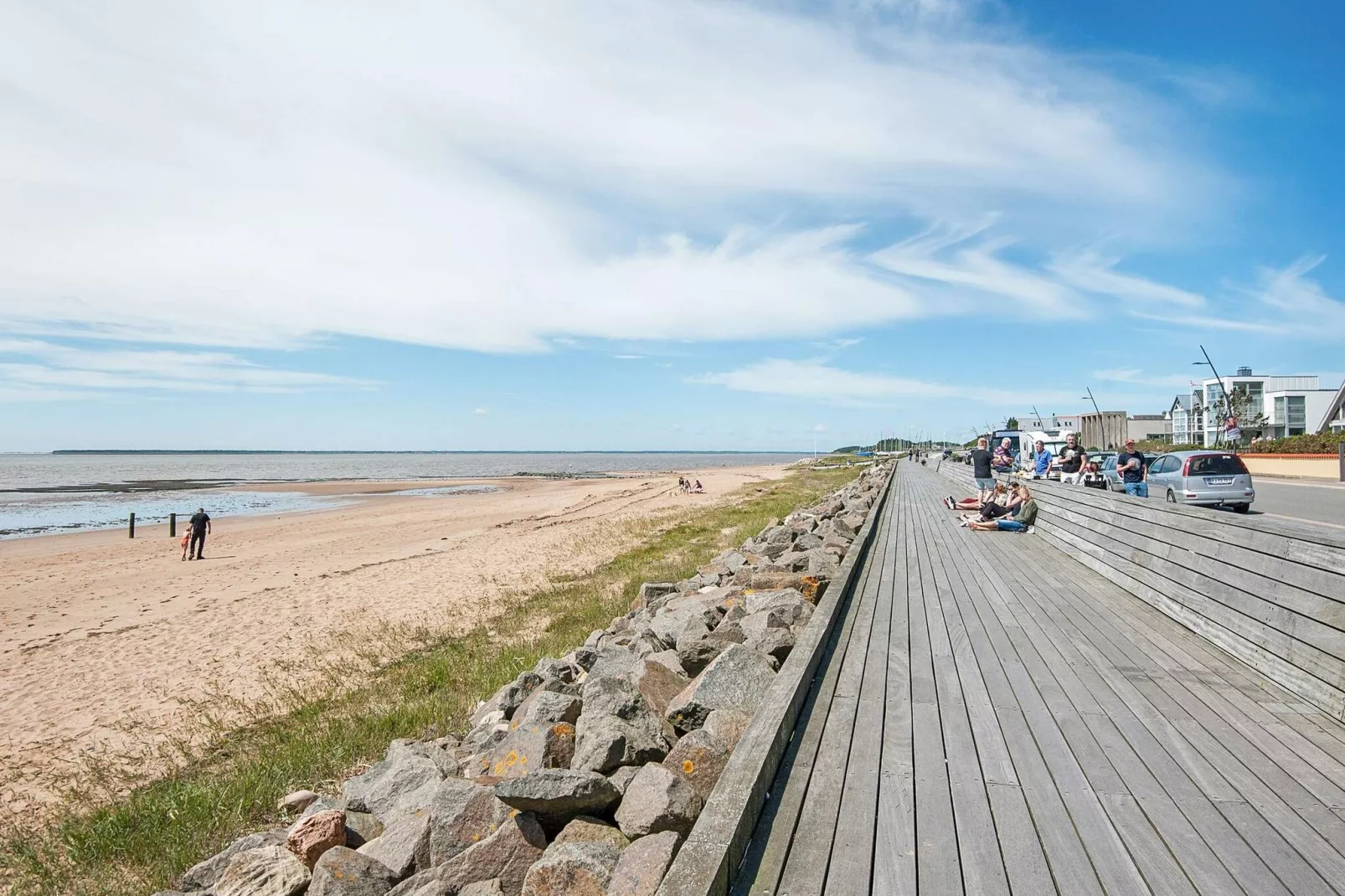 Modern vakantiehuis in Jutland met zeezicht-Buitenlucht