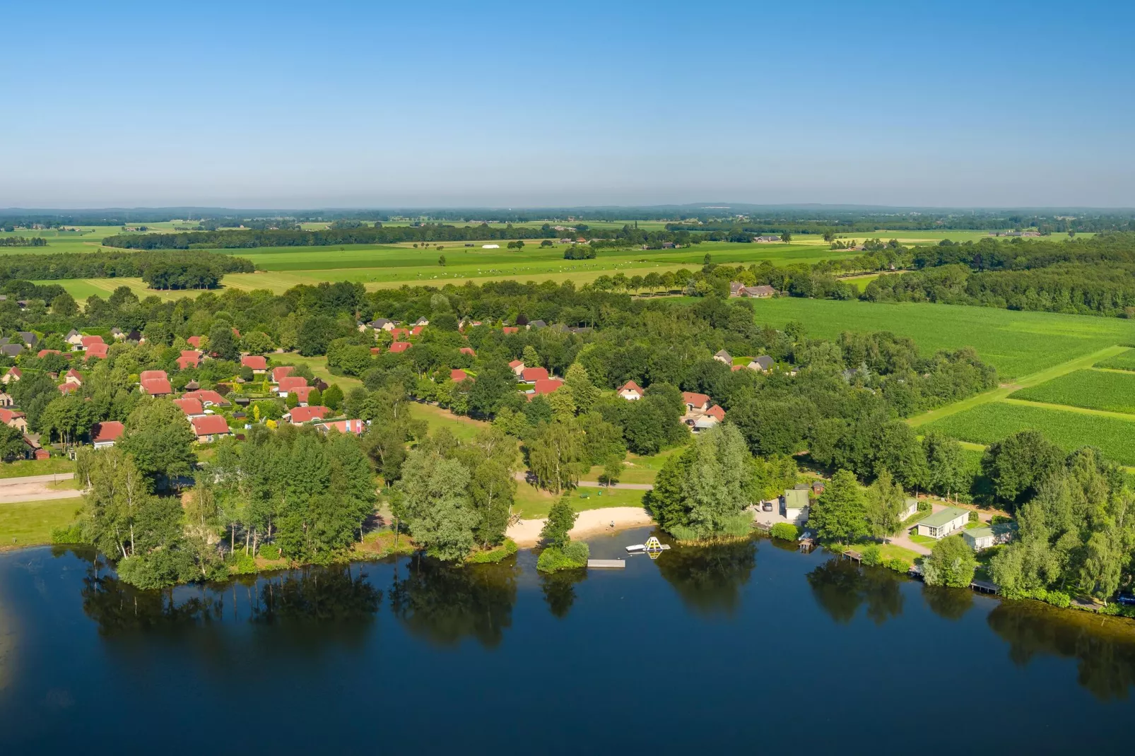 Recreatiepark Tolplas 3-Gebieden zomer 1km