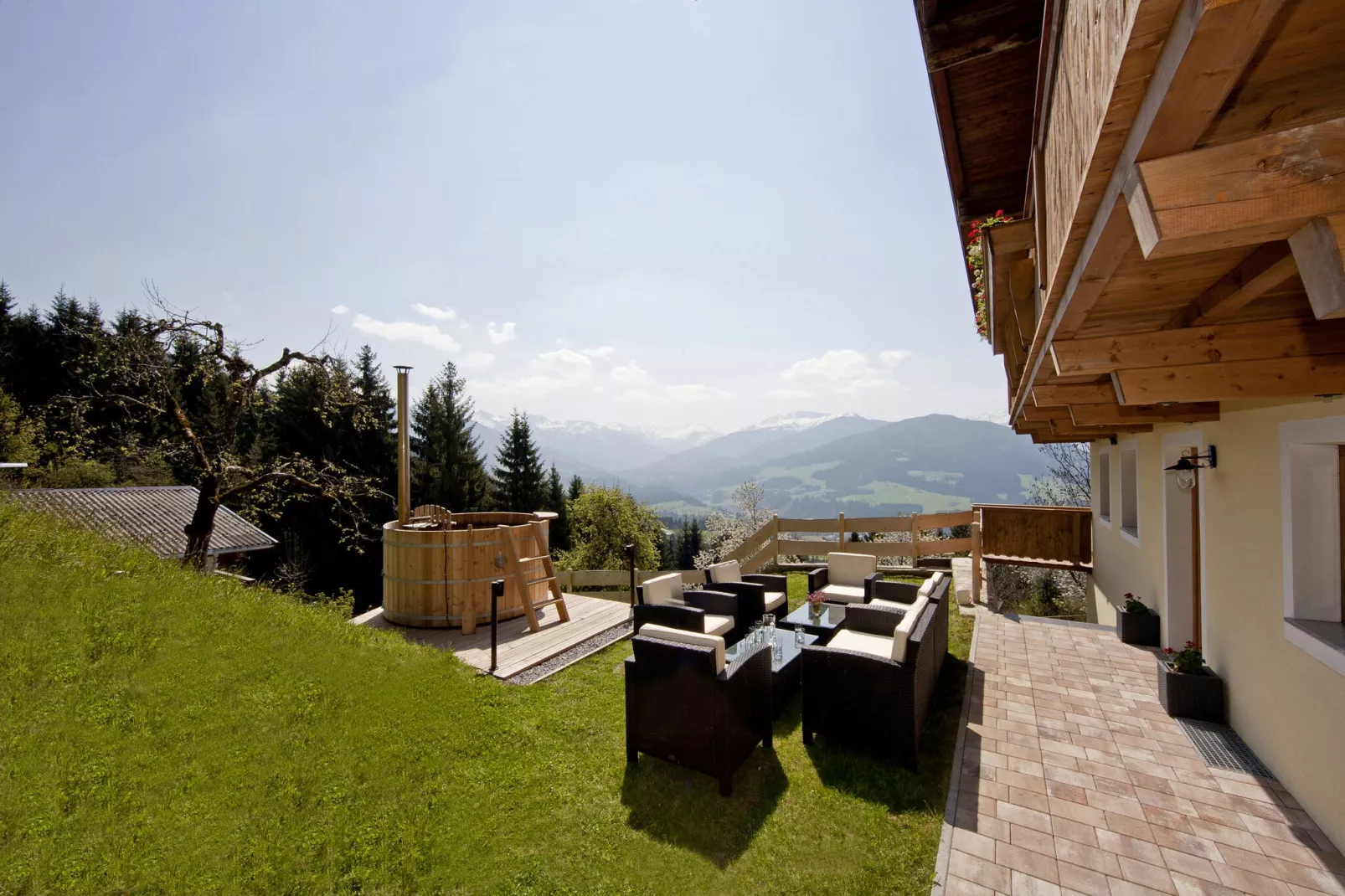 Chalet Hohe Salve-Terrasbalkon