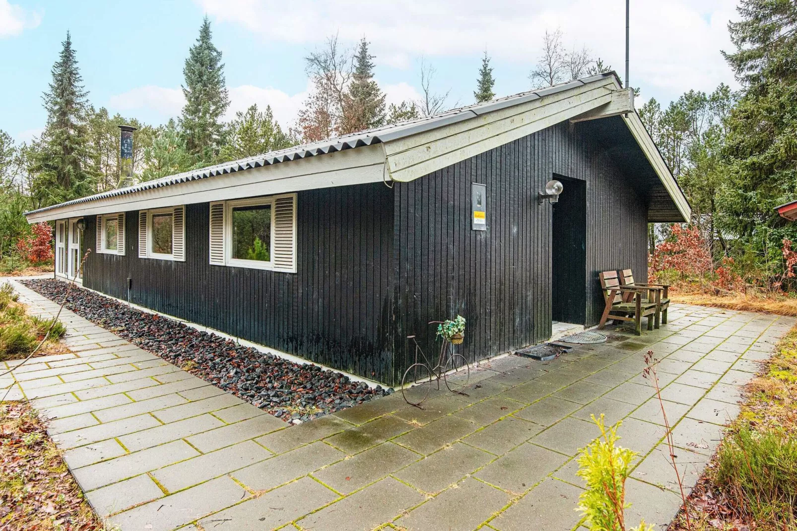 Gezellig plattelandshuis in Herning midden in het bos-Uitzicht