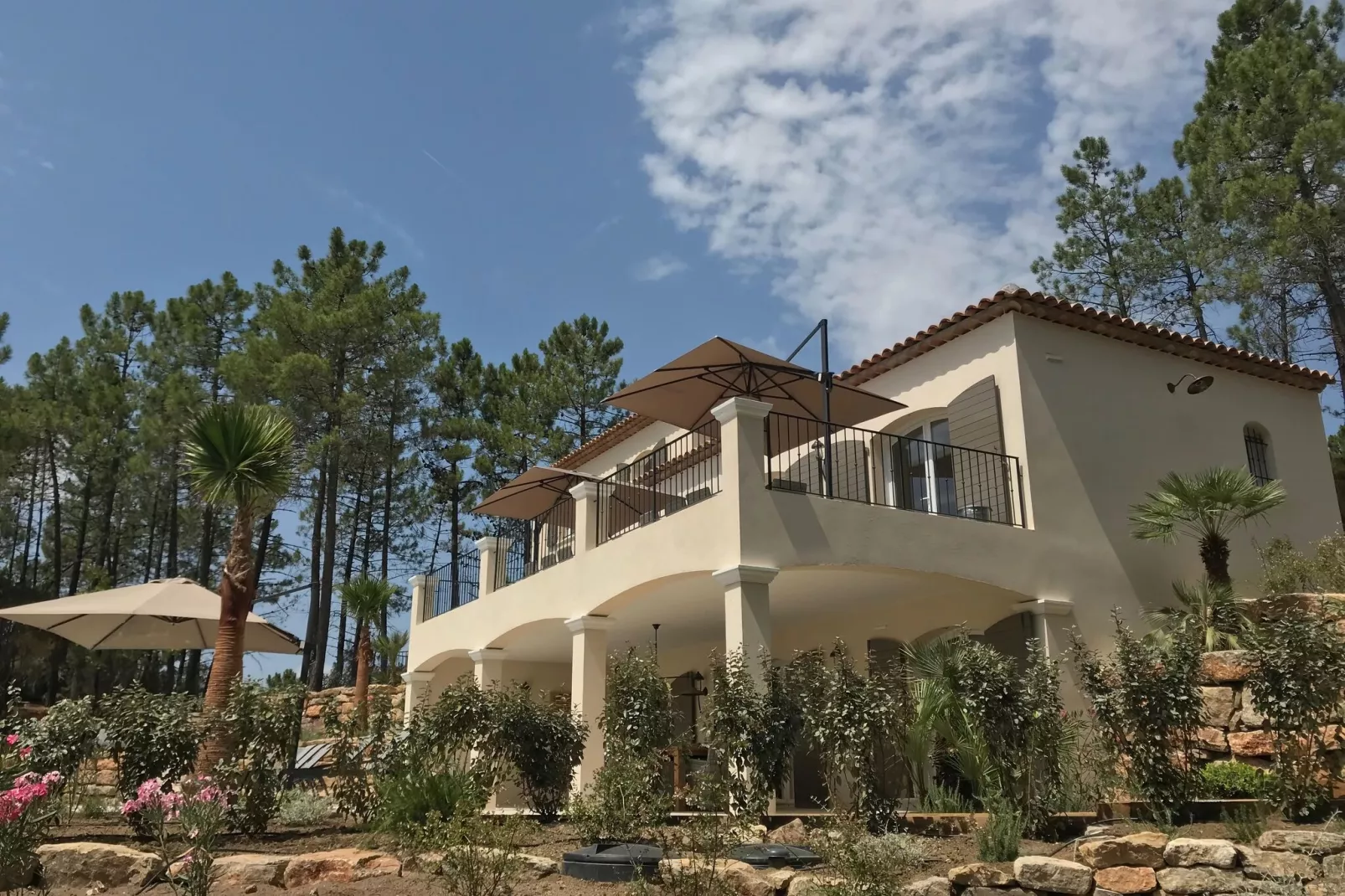 Villa Athos 14p-Tuinen zomer