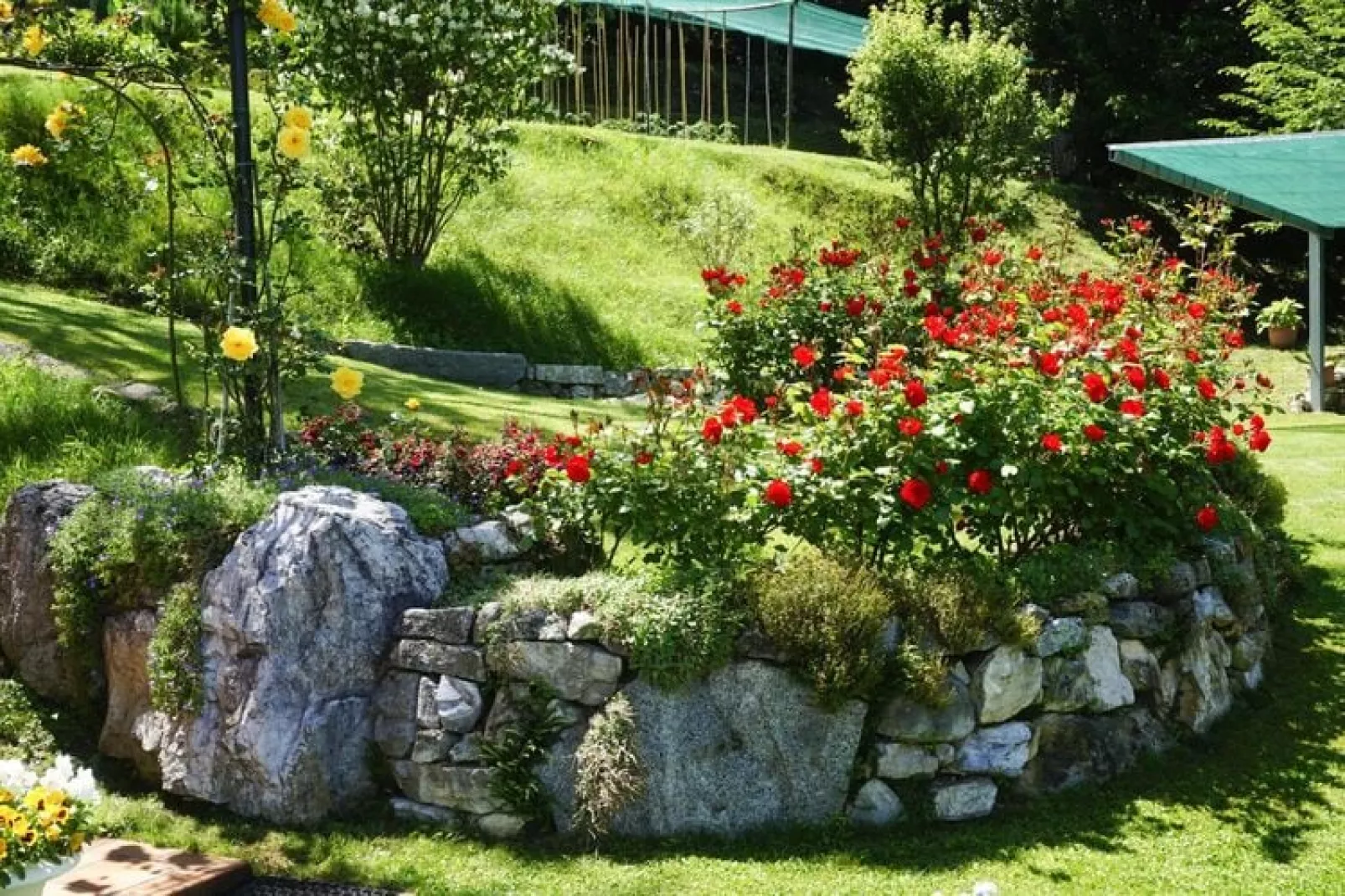 Apartments Casa Tamas, Limone-bilo 2 pax-Tuinen zomer