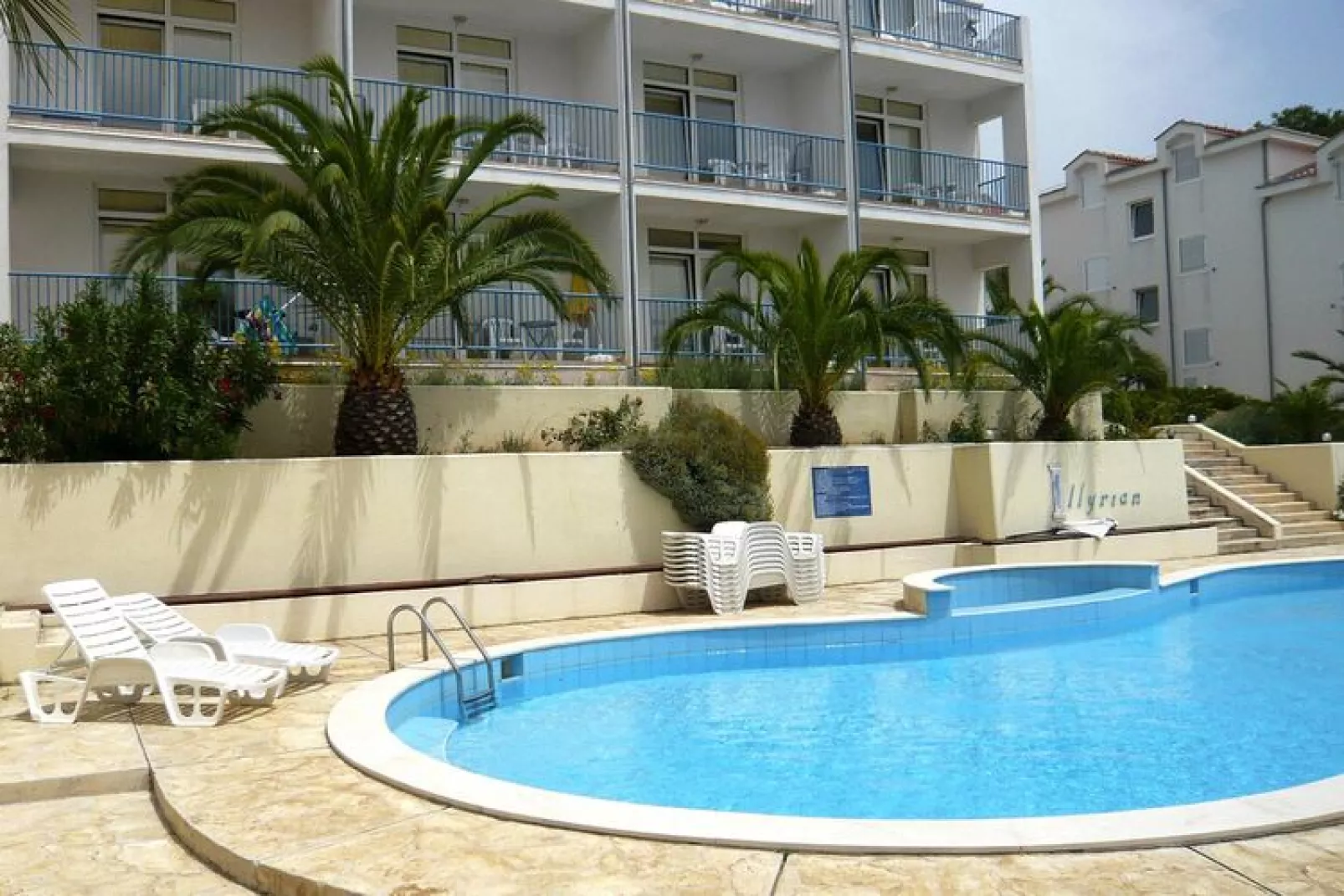 Apartments Illyrian Resort, Milna-Pool View, ca. 40 qm, für 4 Pers.-Zwembad