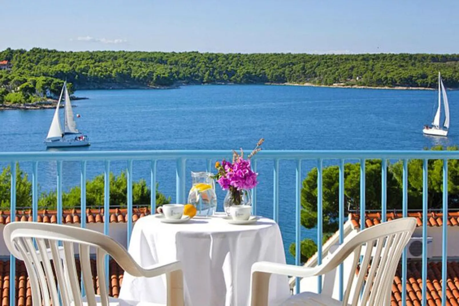 Apartments Illyrian Resort, Milna-Pool View, ca. 40 qm, für 4 Pers.-Waterzicht