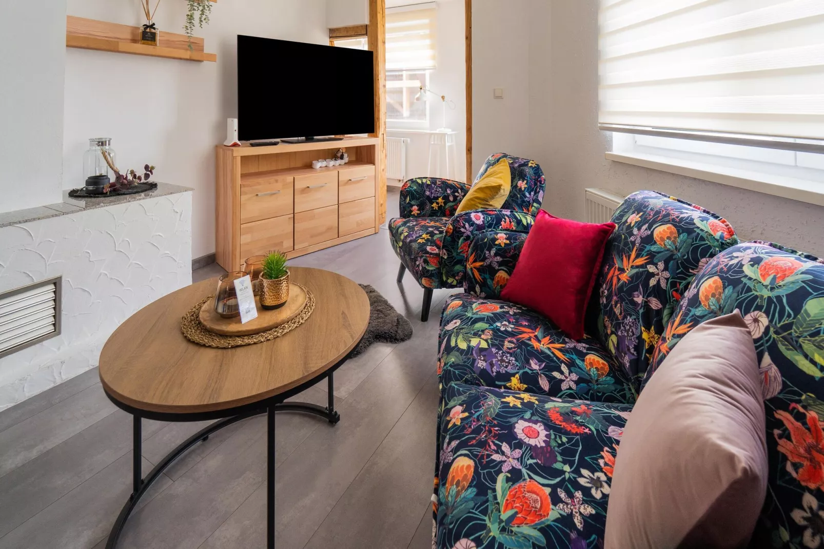 Ferienwohnung Carola-Woonkamer